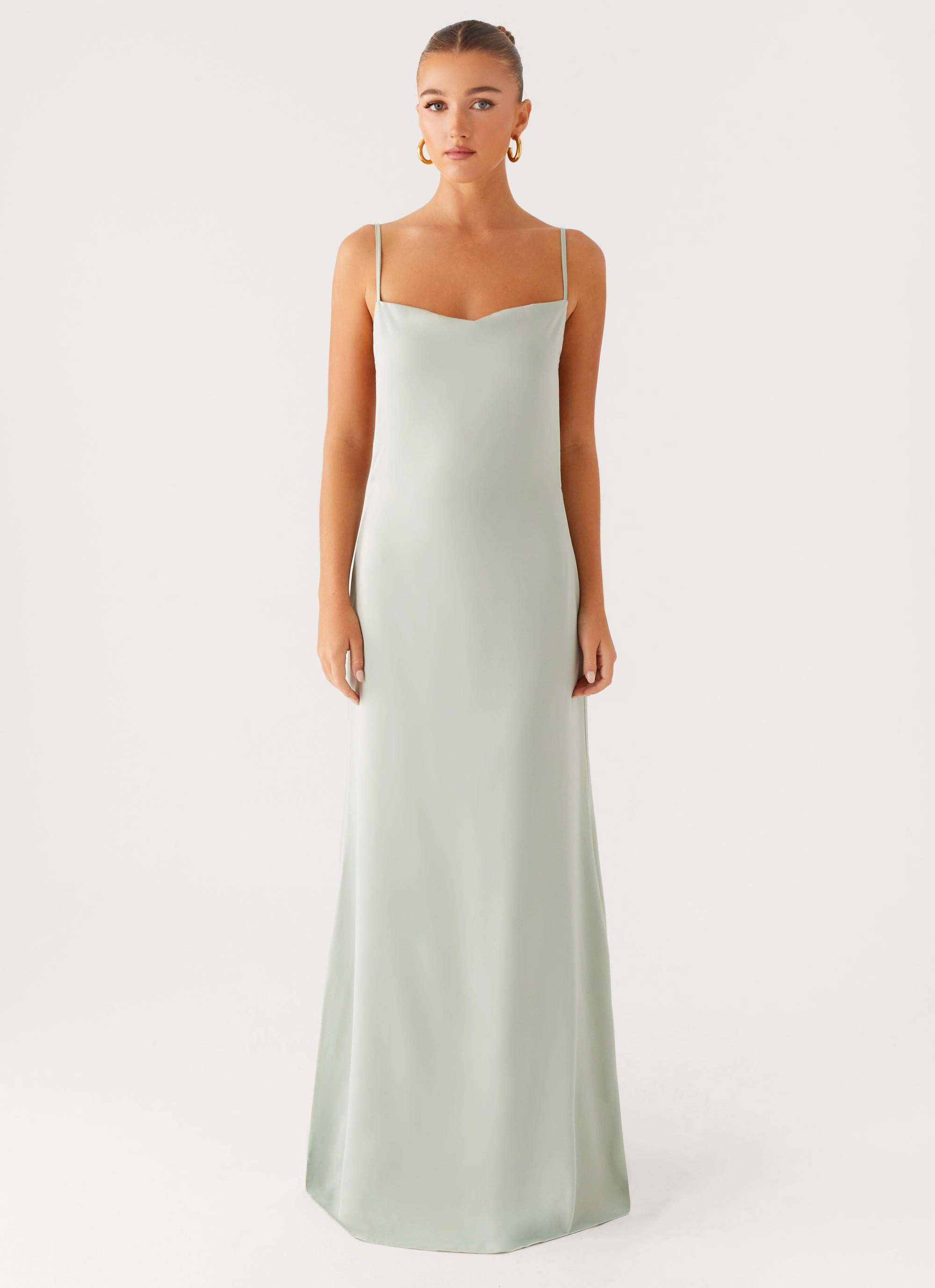 Cool Tone Yves Maxi Dress - Mint
