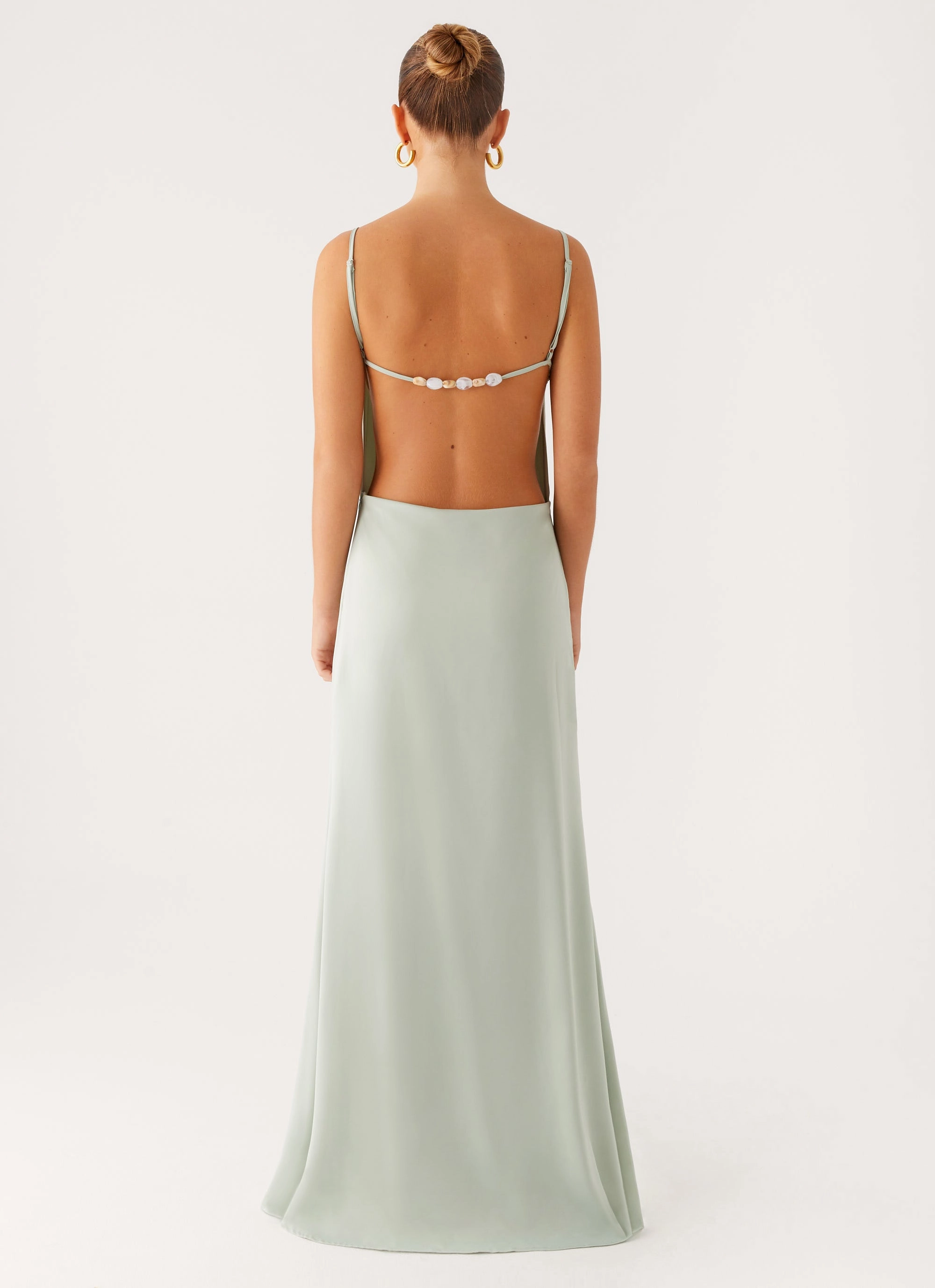 Yves Maxi Dress - Mint TemperatureRegulatingFabric Clean Finish