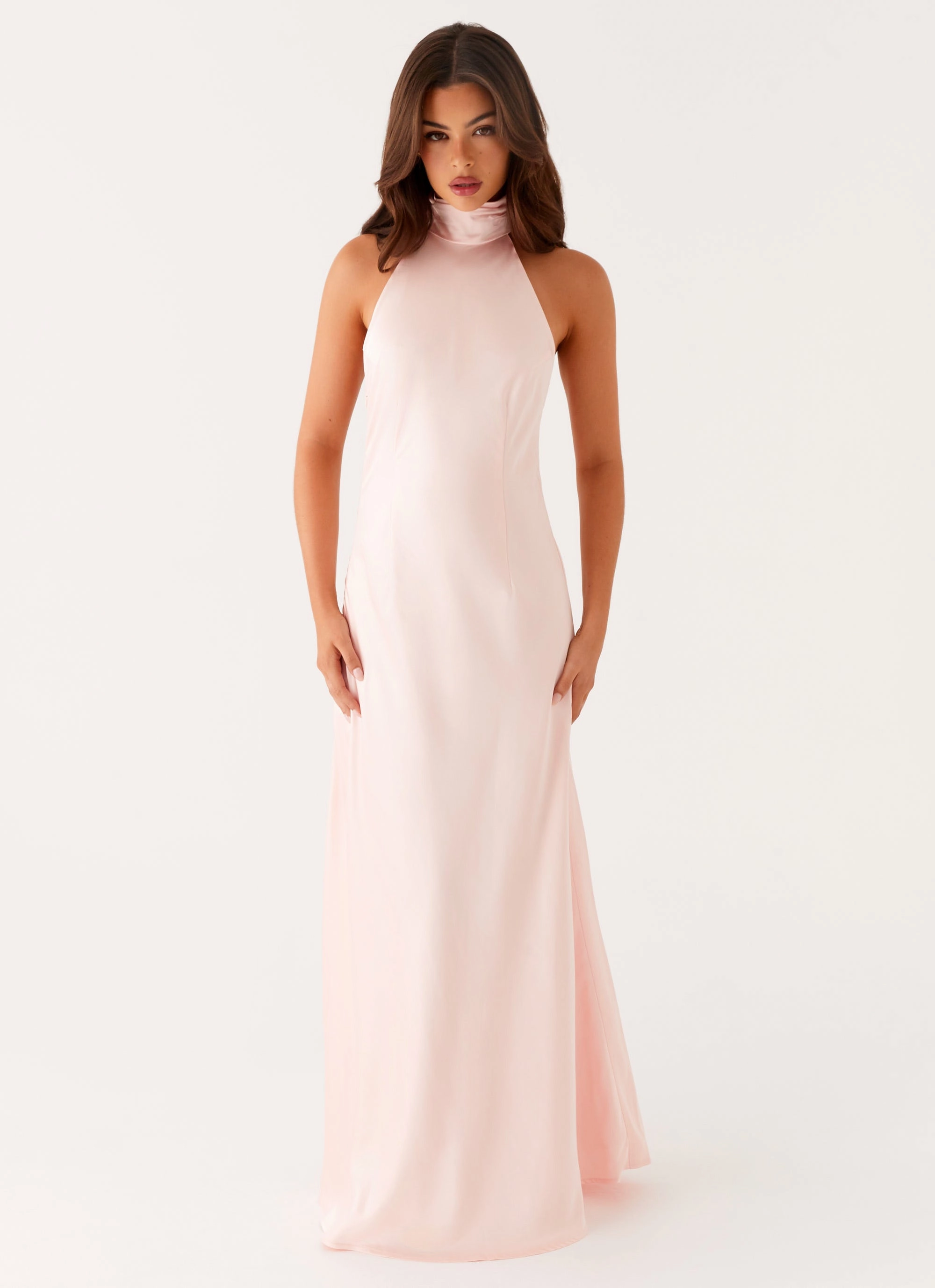 Work Ready Siani Backless Maxi Dress - Pink