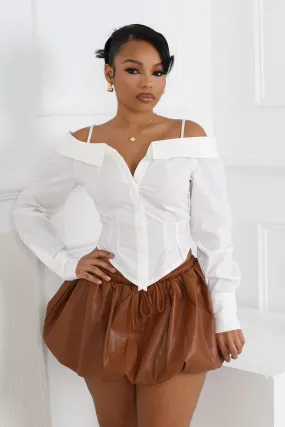 Sonia Off Shoulder Blouse Top Non Chafing Side Seams