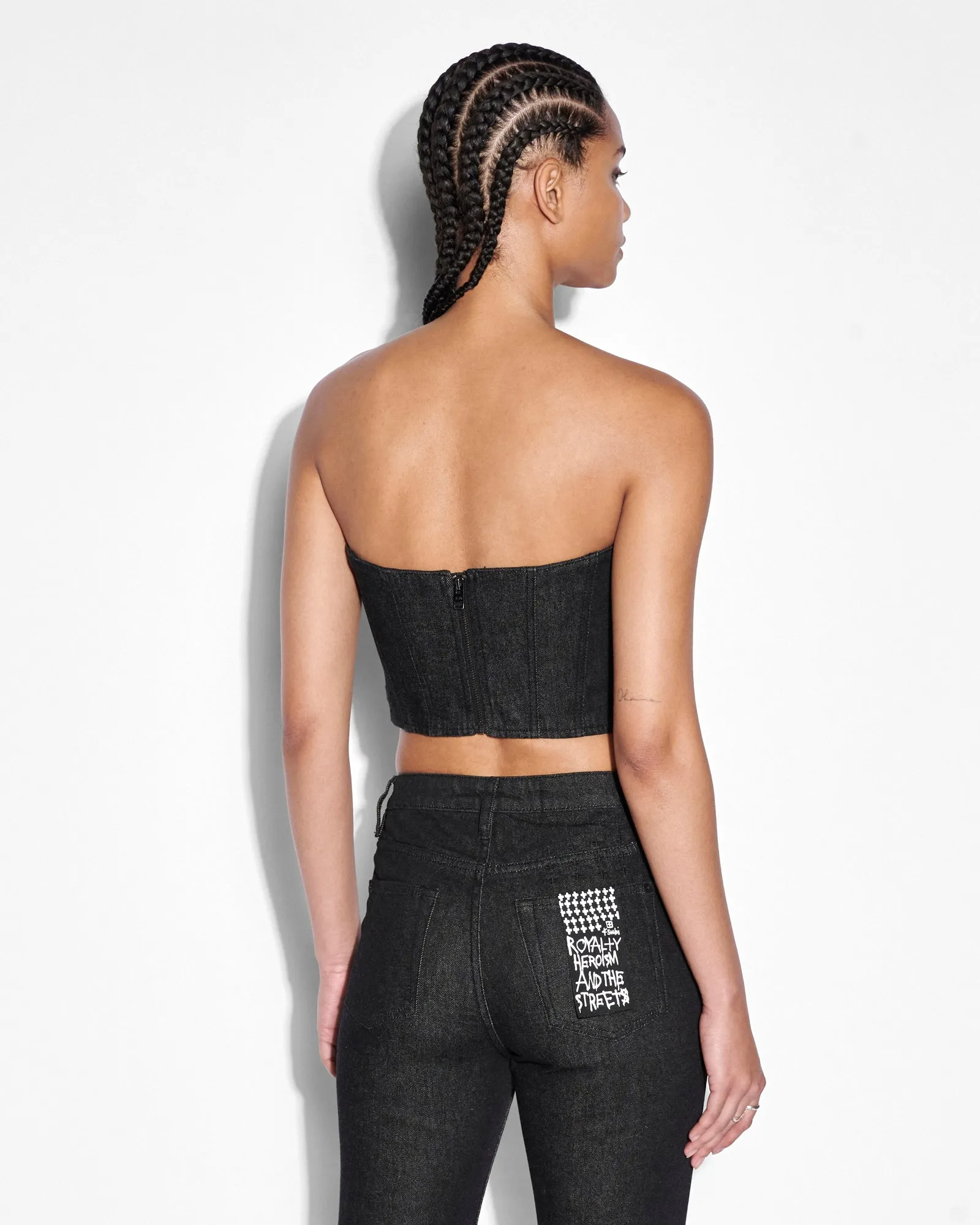 Summer Sweater Moisture Wicking Technology BUSTIER EBONY LACED