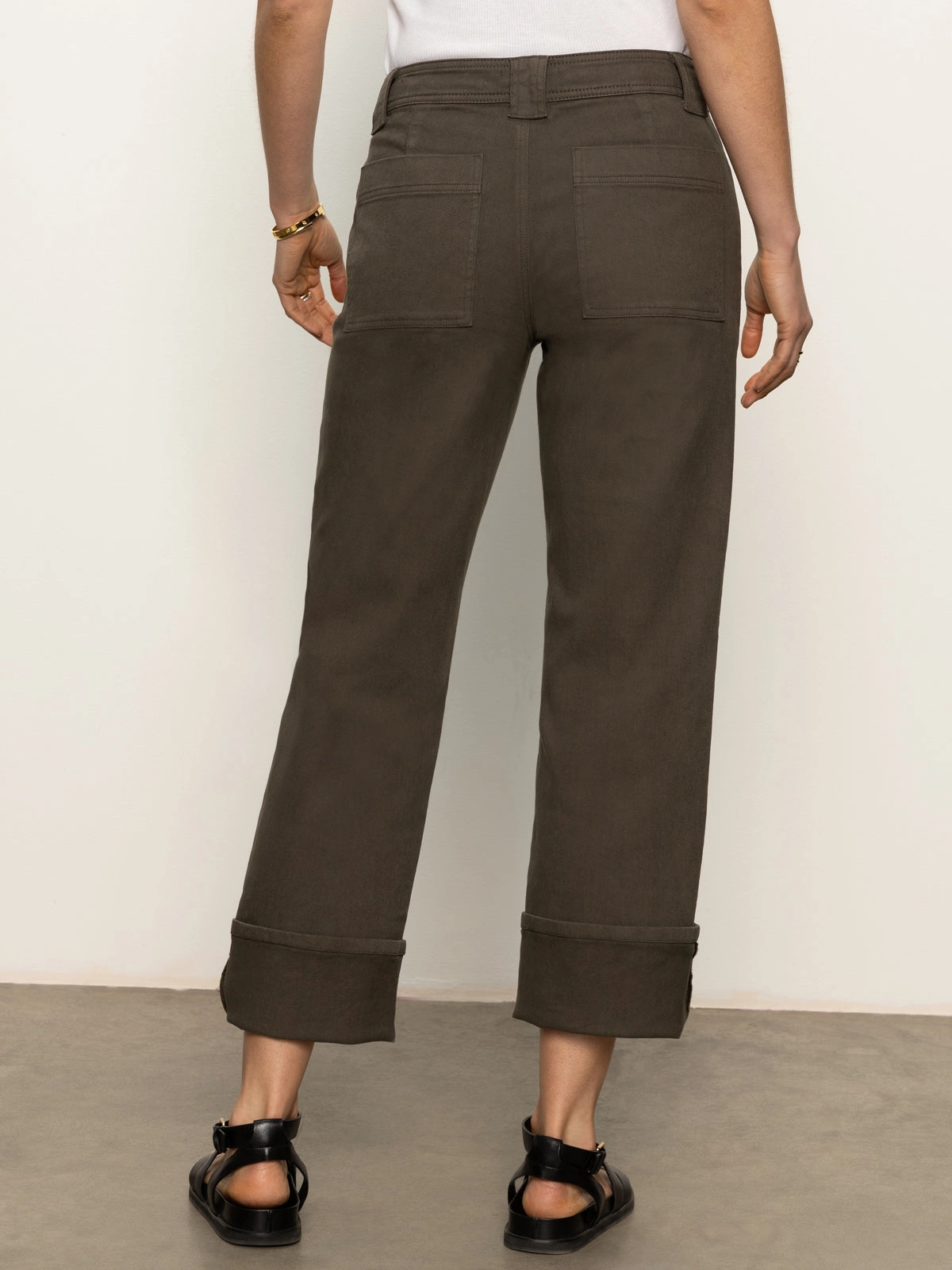 Luna Cuffed Standard Rise Jeans Kalamata PortableOption BiodegradableFabric