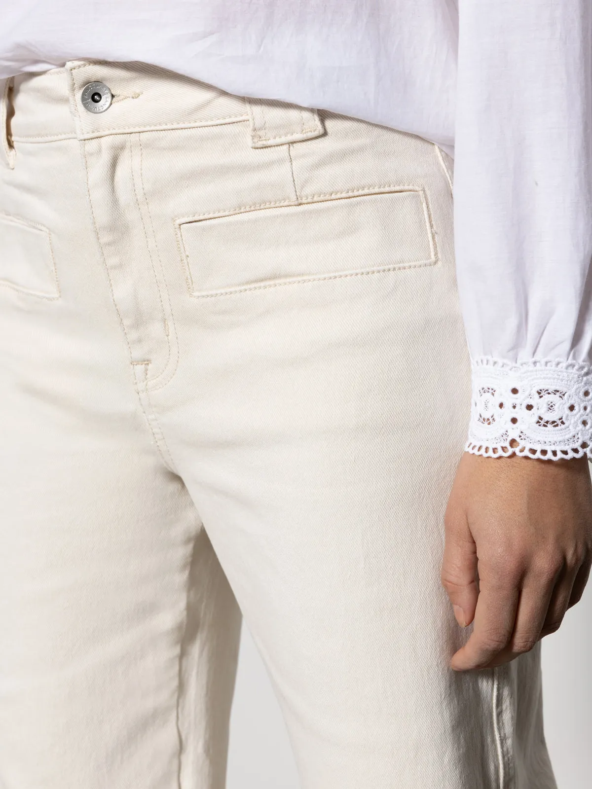 BreathableFabric Functional Ease Voyage Standard Rise Full Length Pant Light Oat