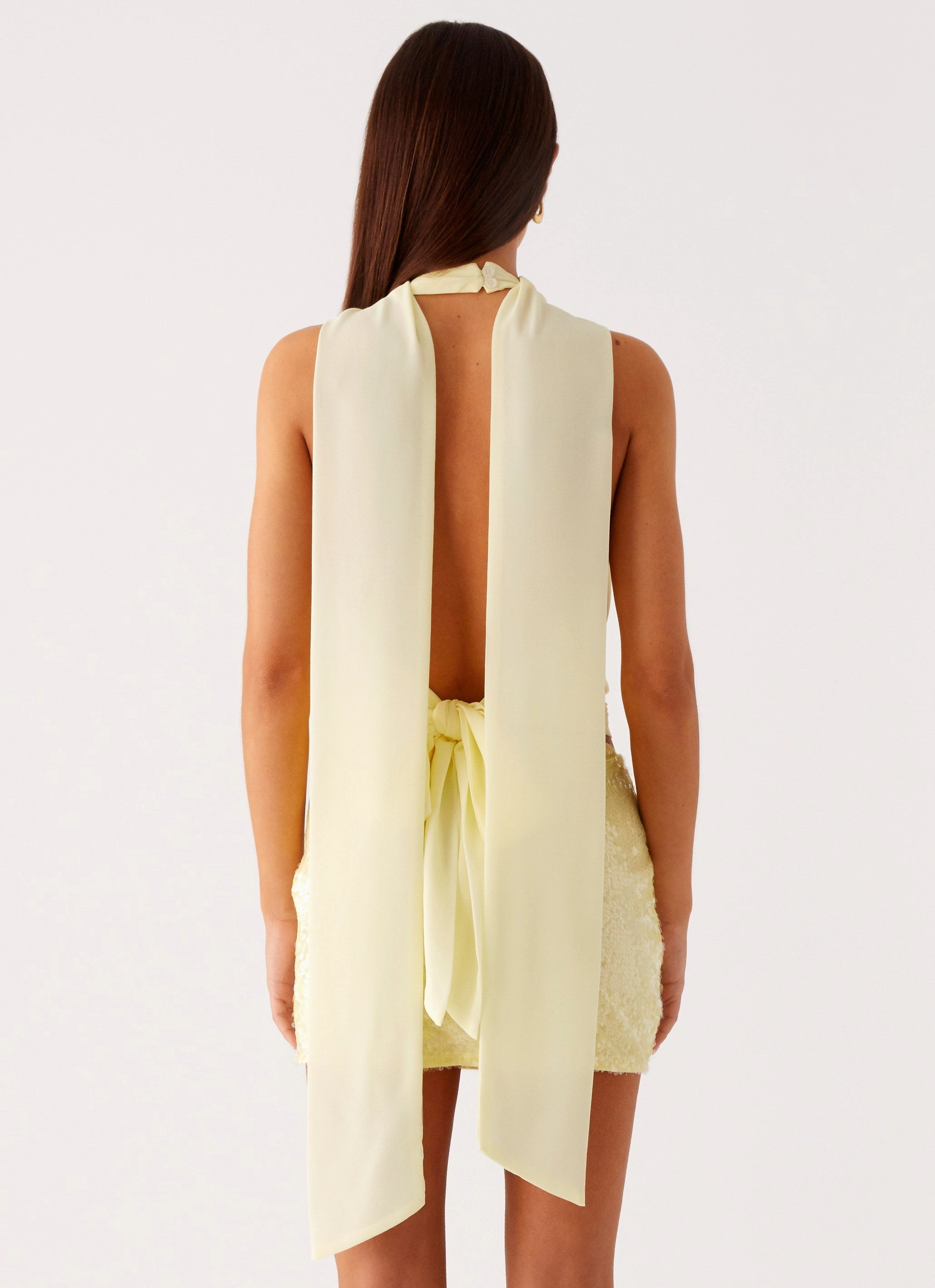 Lilo Scarf Top - Yellow Lightweight Jacket