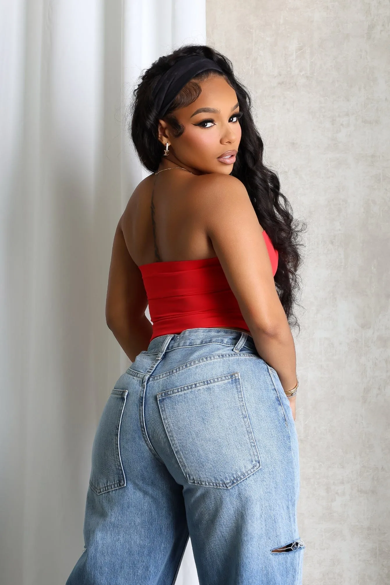 Smooth Fit Seamless Bonded Tube Top TemperatureRegulating BondedSeams