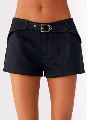 Montana Mini Shorts - Black Layer Ready Urban Flex