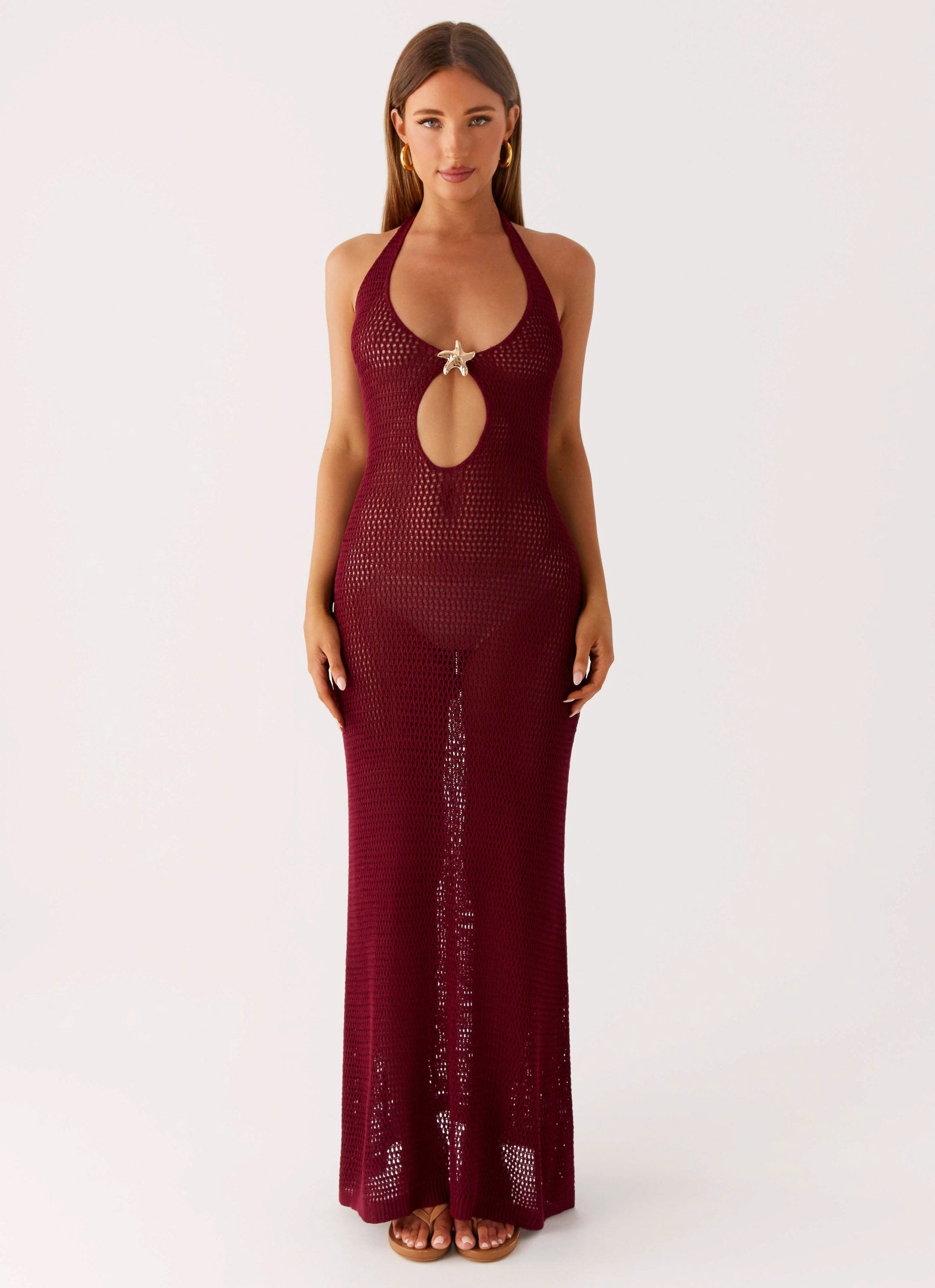 Work or Casual Everyday Movement Moon Tide Maxi Dress - Violetta