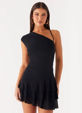 Moonrise Mini Dress - Black Mood Booster Stylish Line
