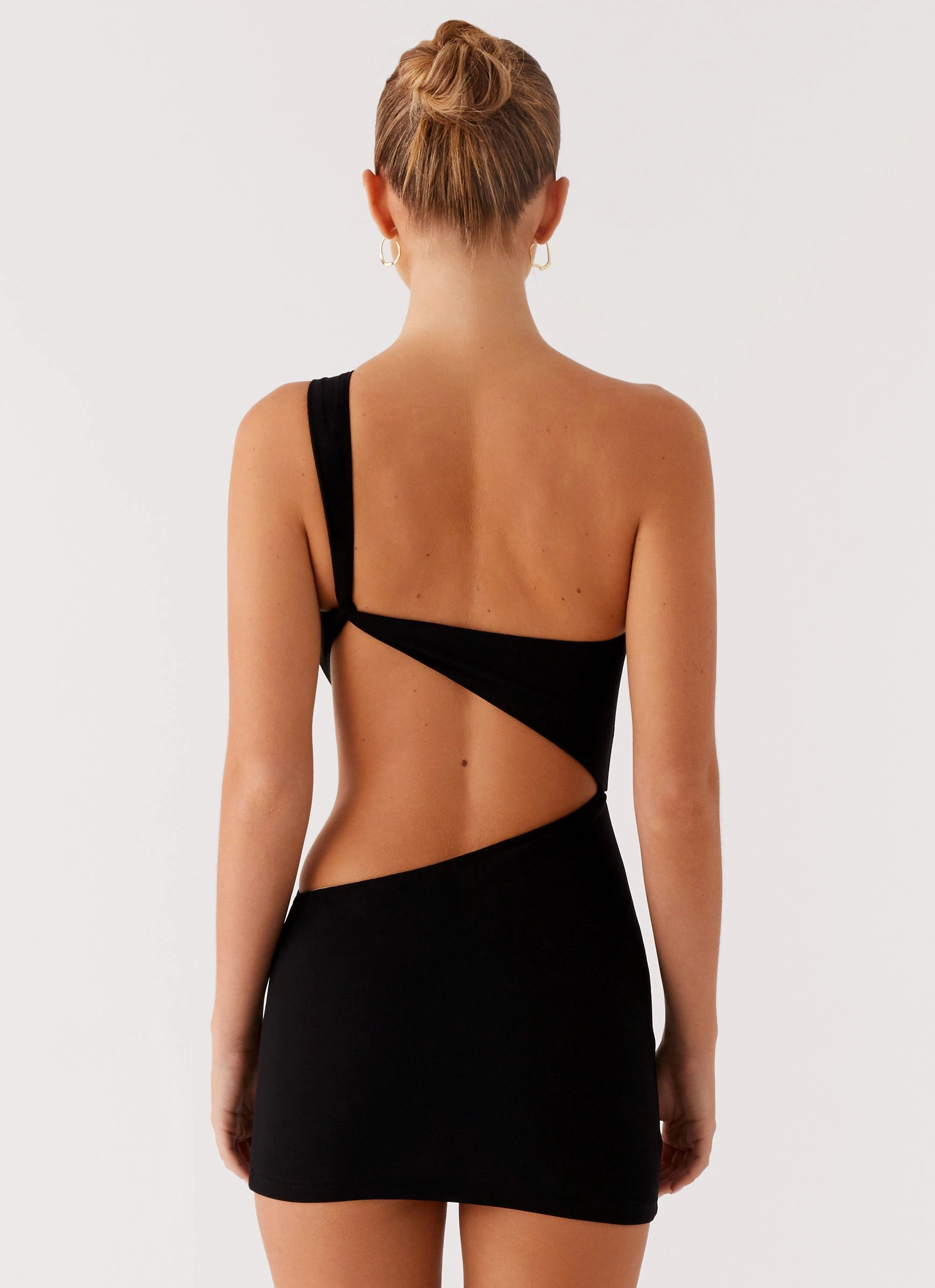 Wave Soft Morocco Mini Dress - Black