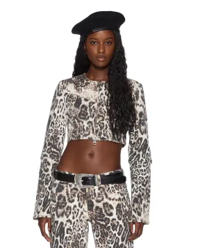 MOWALOLA CROP JACKET CHEETAH Sell