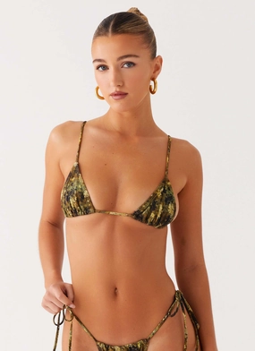 Soft Touch Lining Soffa Bikini Top - Cyber Floral