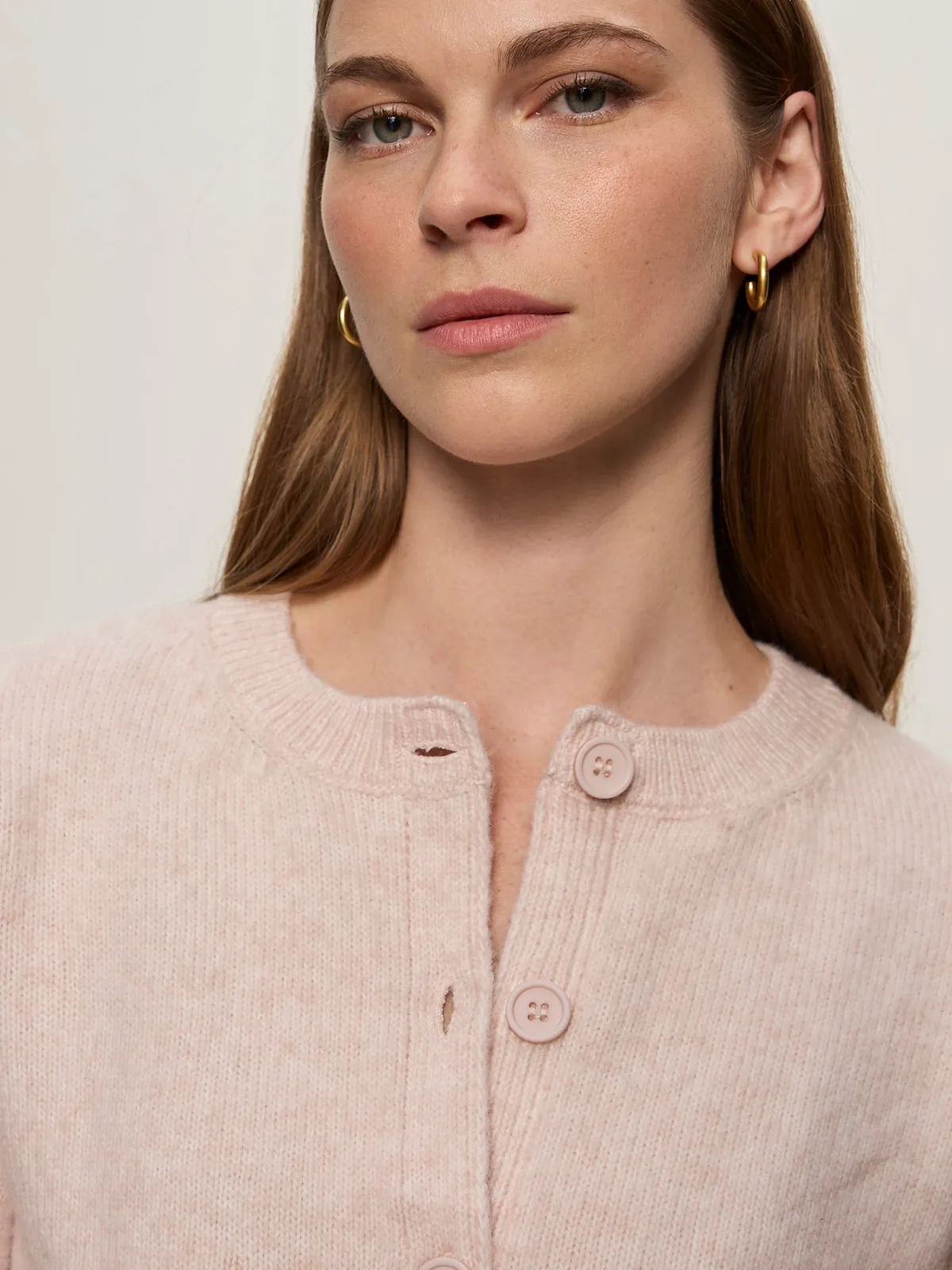 AdjustableCuffSystem AntiPillTreatment Must-Have Cardi Heather Rose