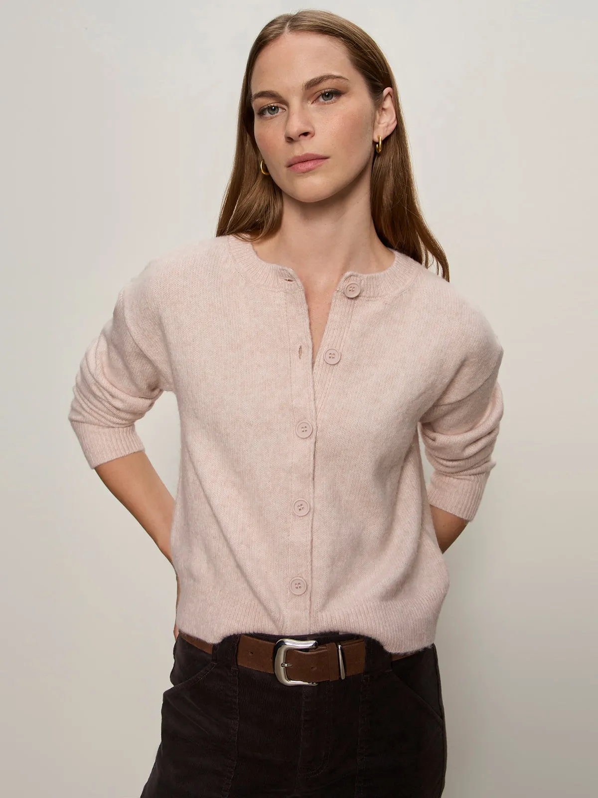 FadeResistant Multipanel Construction Must-Have Cardi Heather Rose