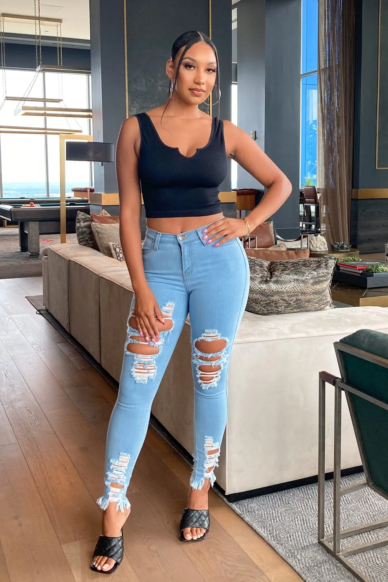 Built In Odor Control My Everything Tank Crop Top