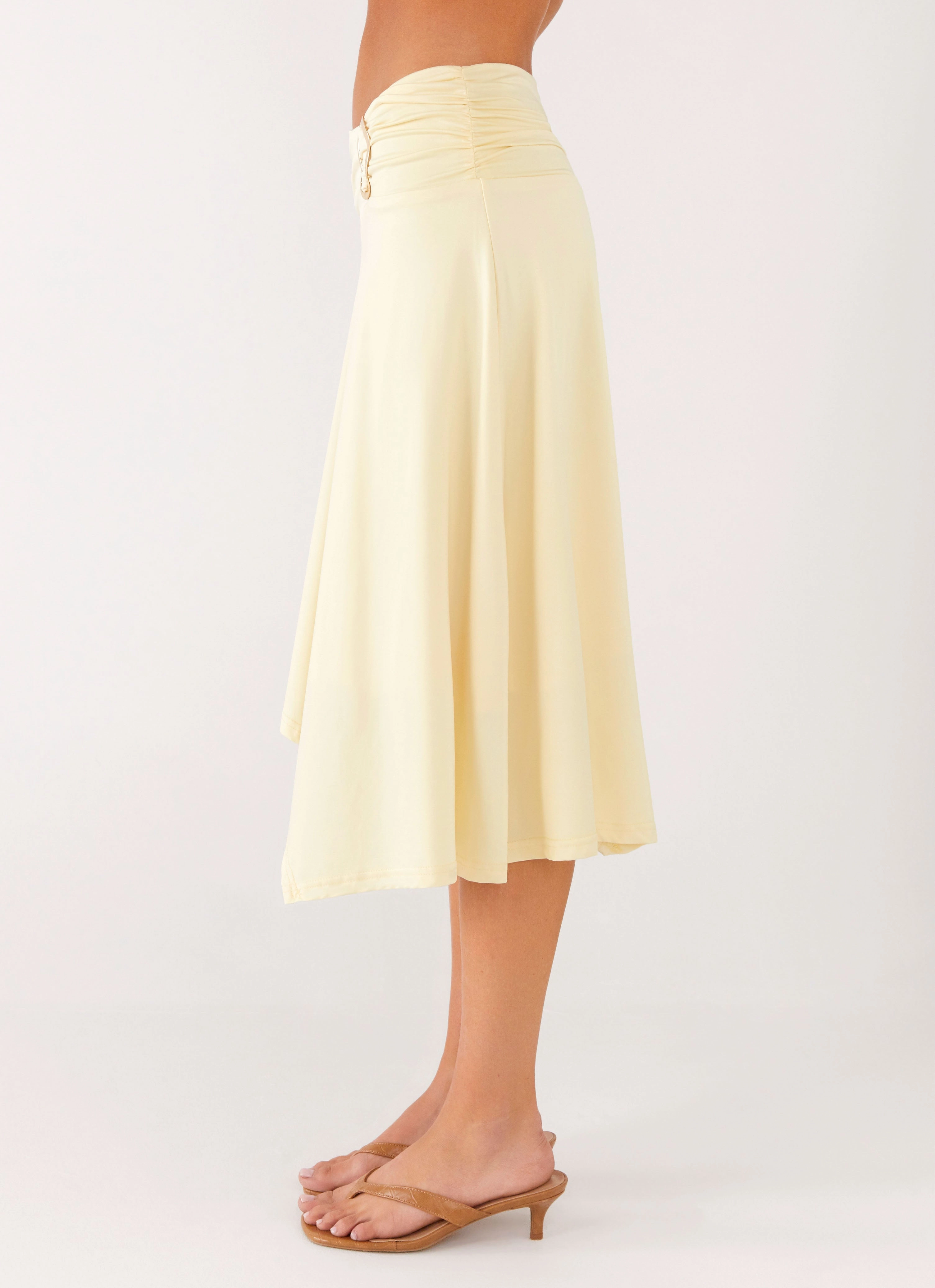 Outfit Lineup Brisa Midi Skirt - Butter