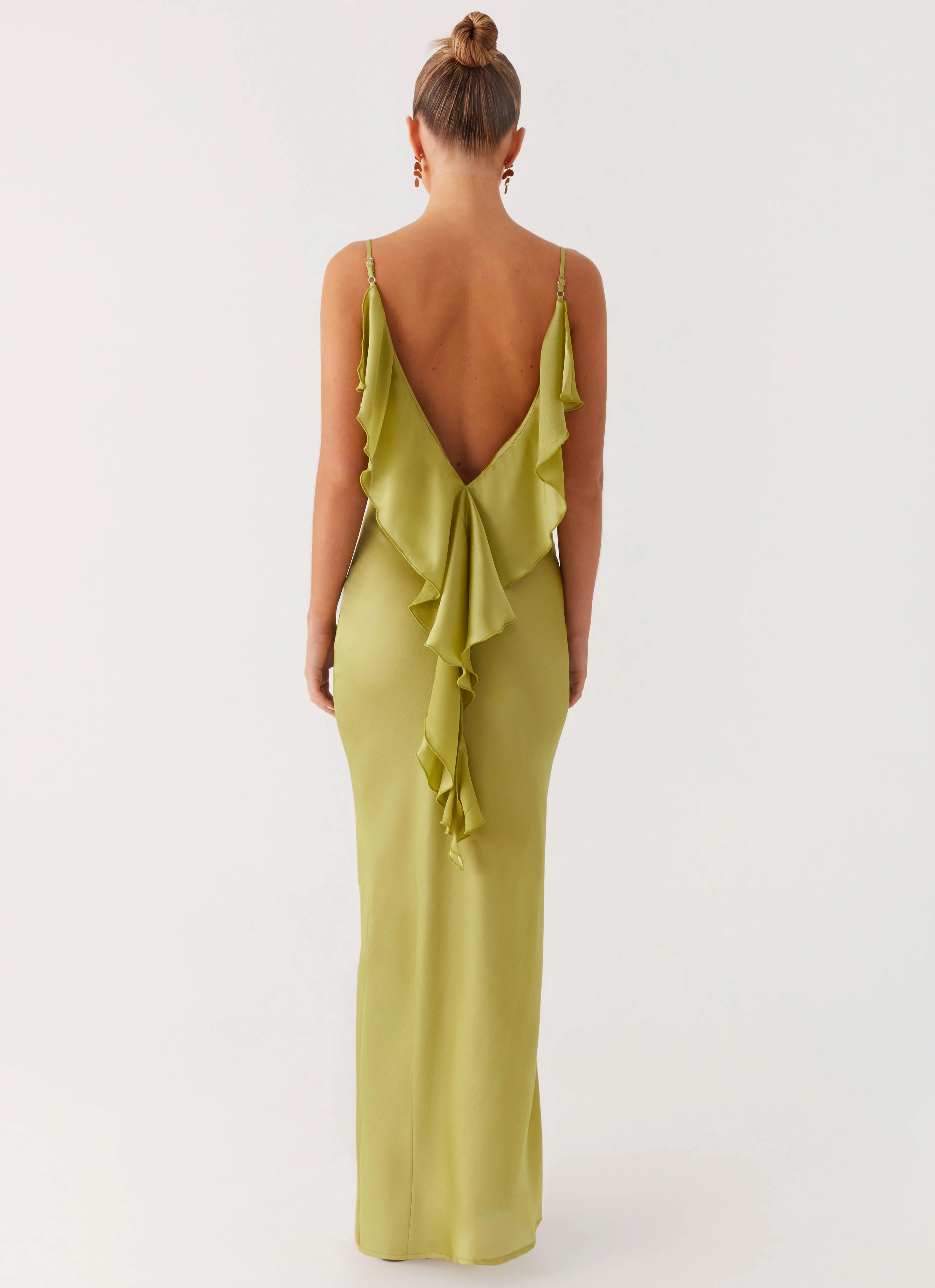 Jade Escape Maxi Dress - Lime Flattering Layers Cozy Balance