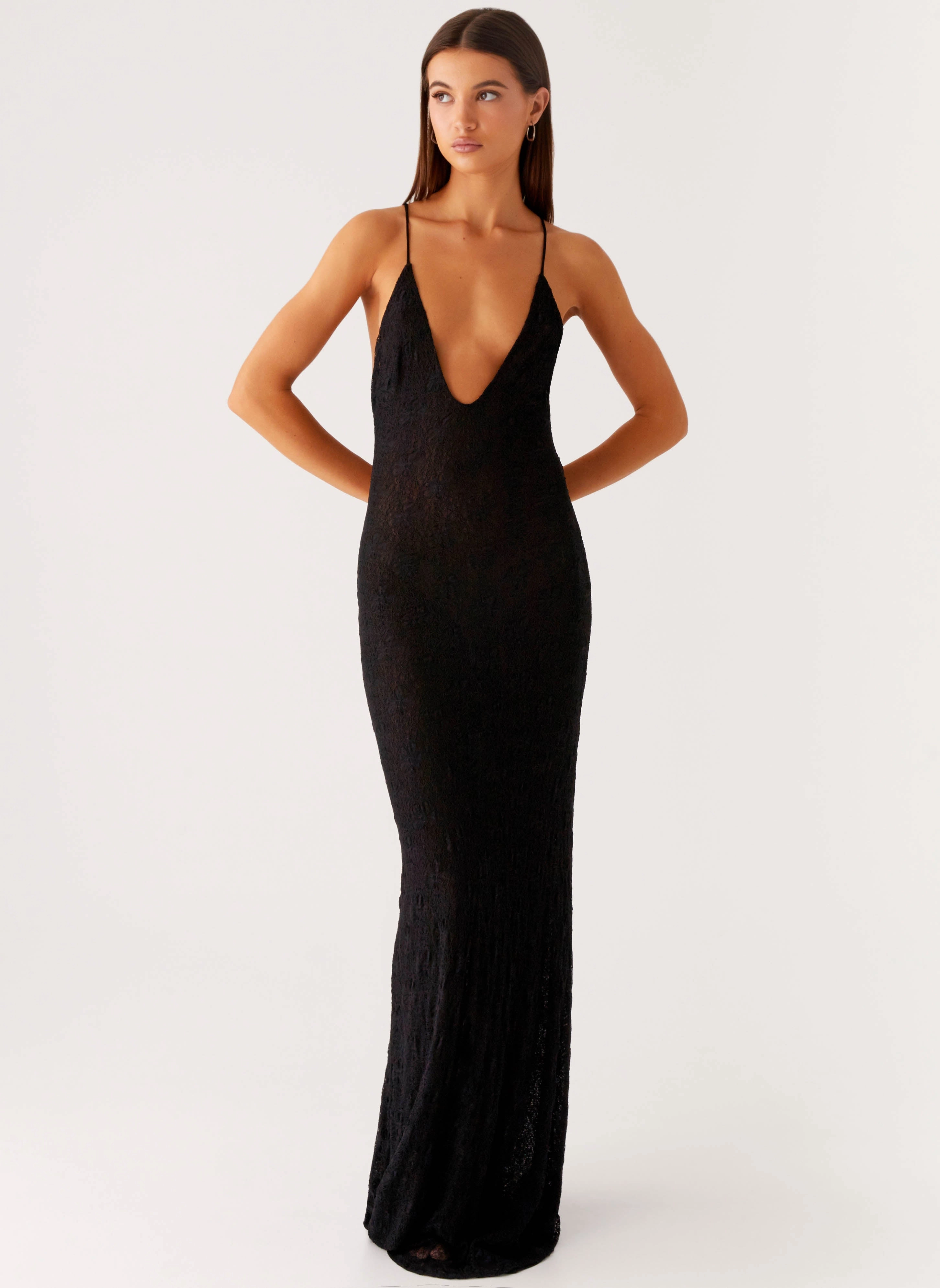 Kylia Maxi Dress - Black Calm Aesthetic