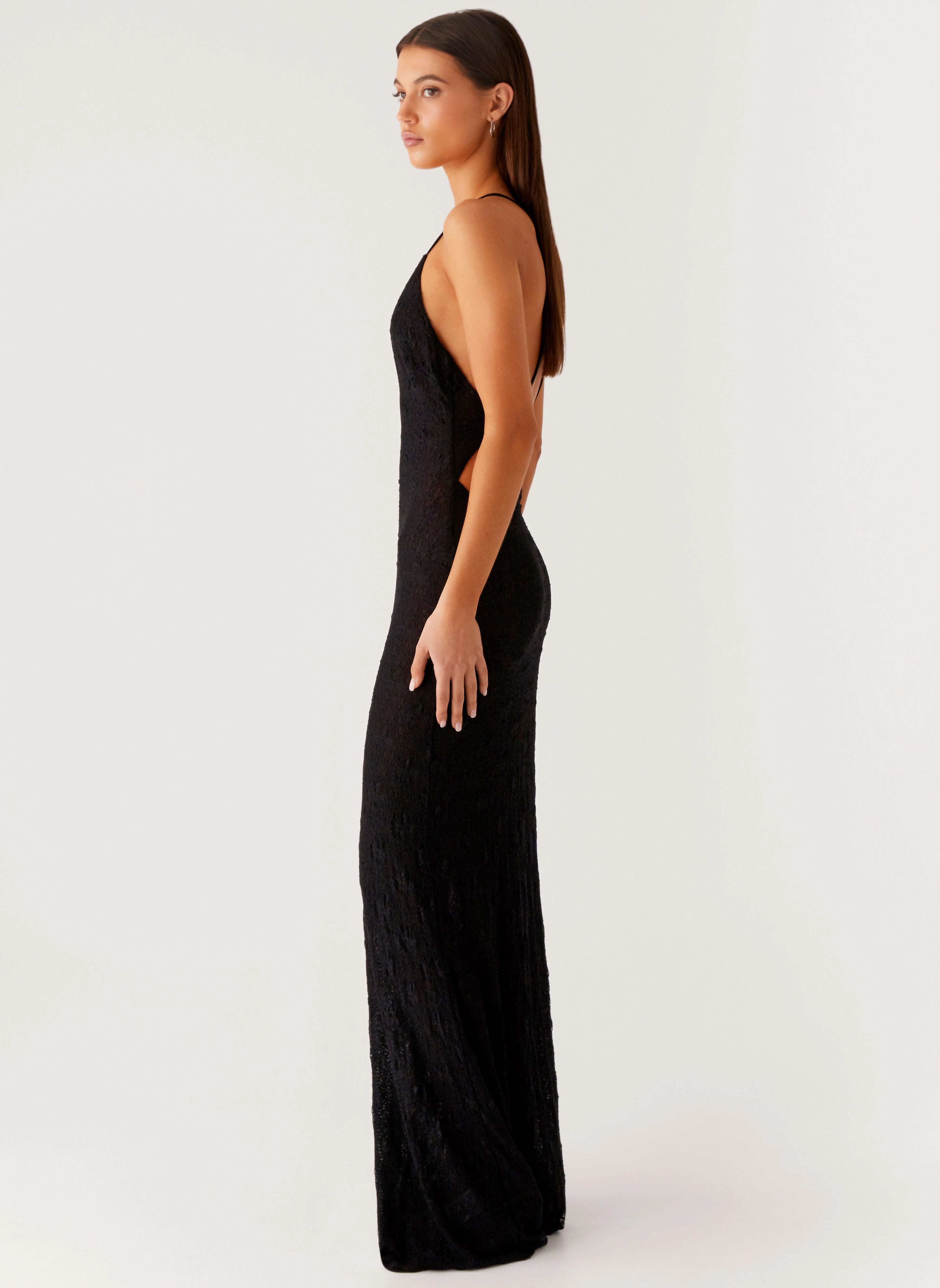 All Season Color Glow Kylia Maxi Dress - Black