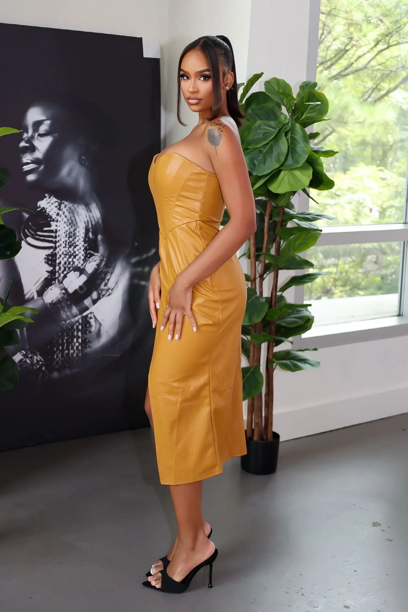 Sharp Mood Street Casual Meet Your New Leather Dress