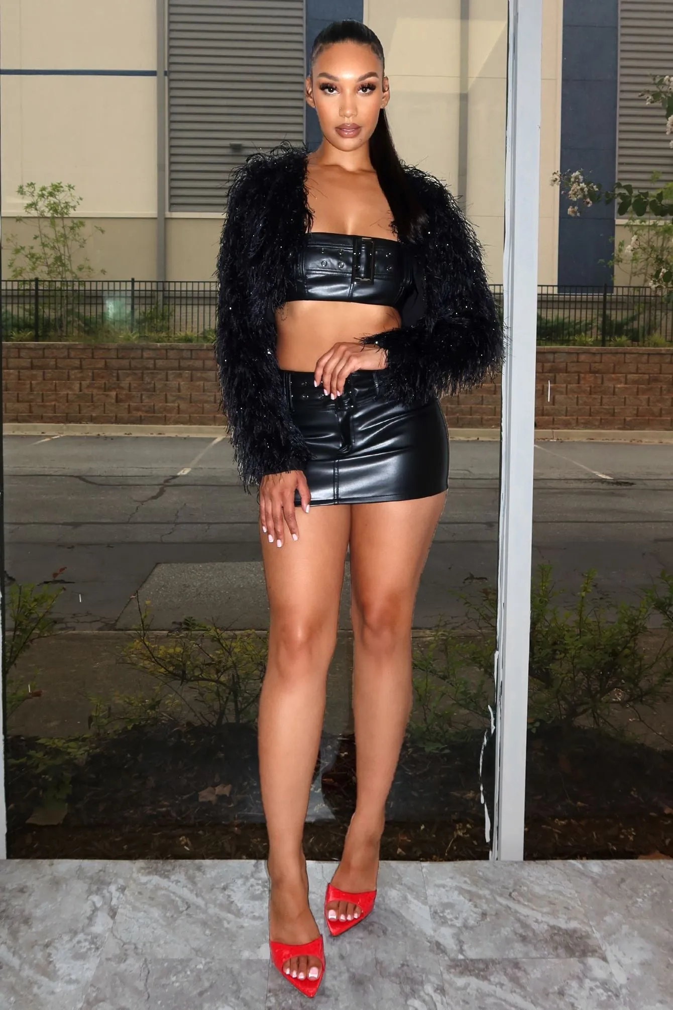 Core Look New Era Shaggy Metallic Jacket