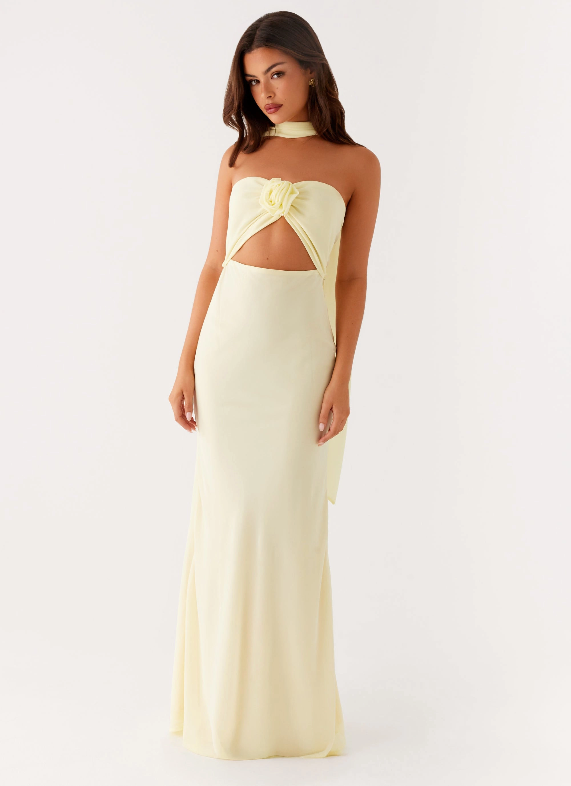 Texture Blend New Light Maxi Dress - Yellow
