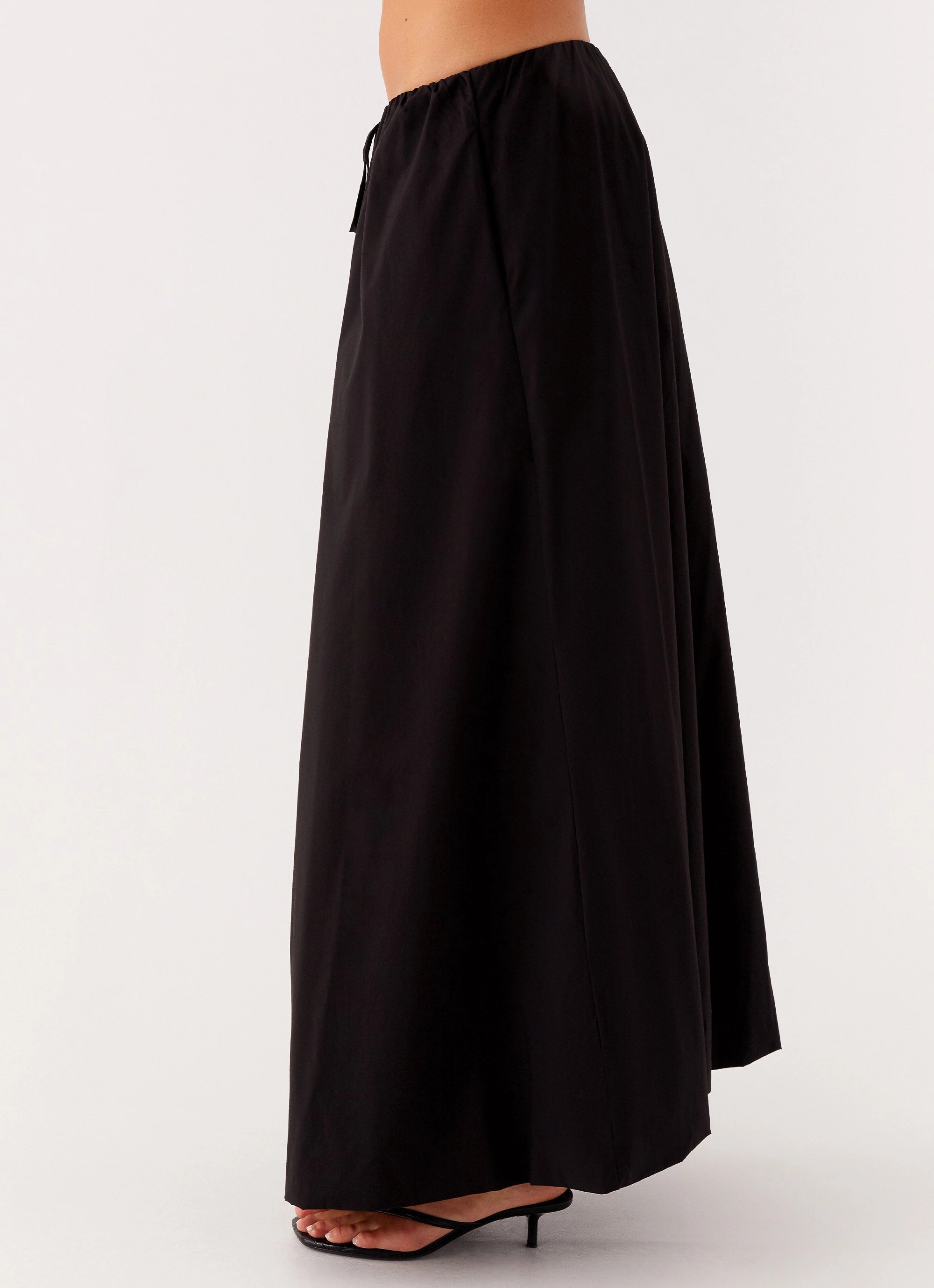 Adjustable Fastening Cheryl Maxi Skirt - Black