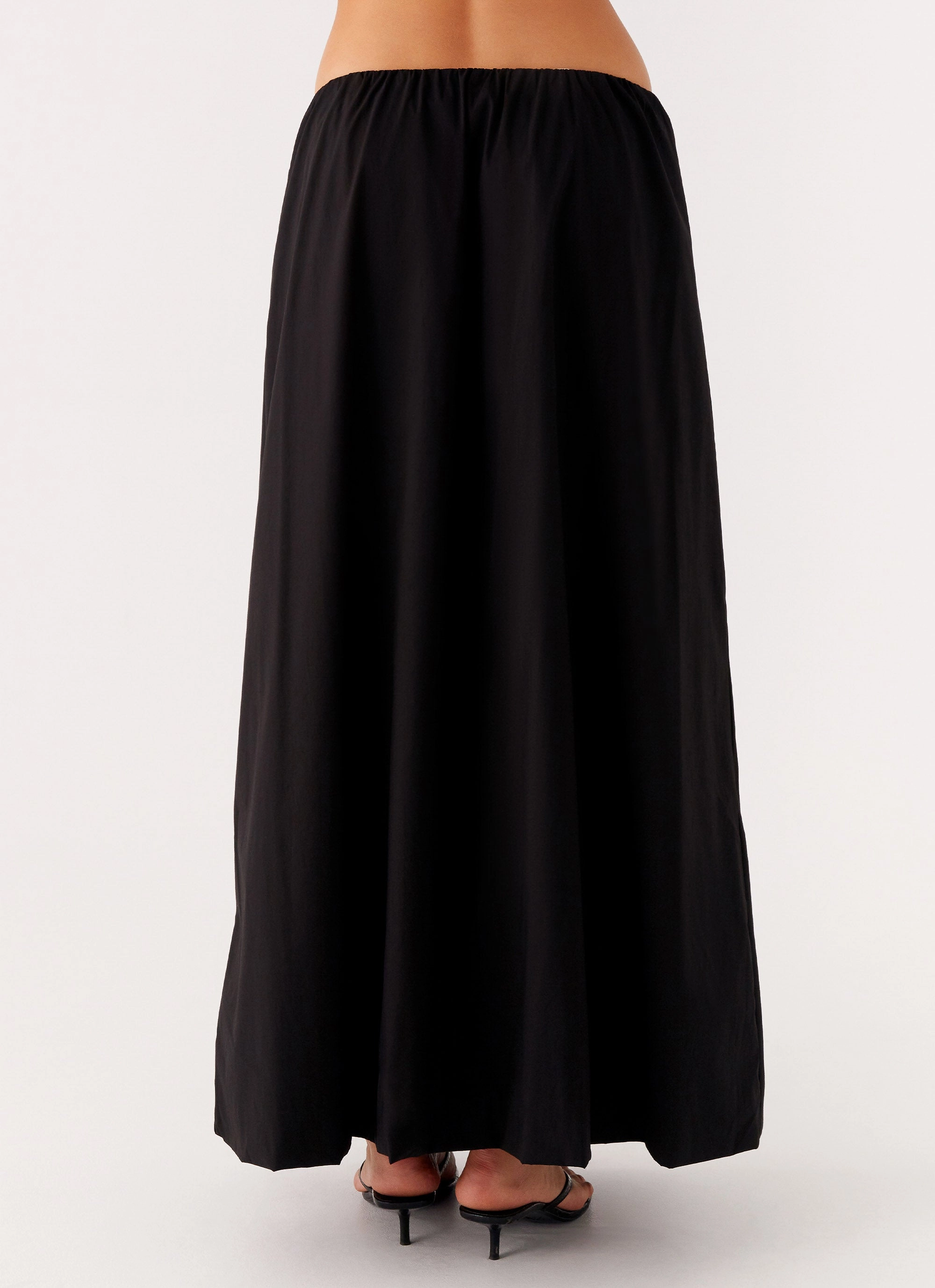 Cheryl Maxi Skirt - Black Cozy Feel