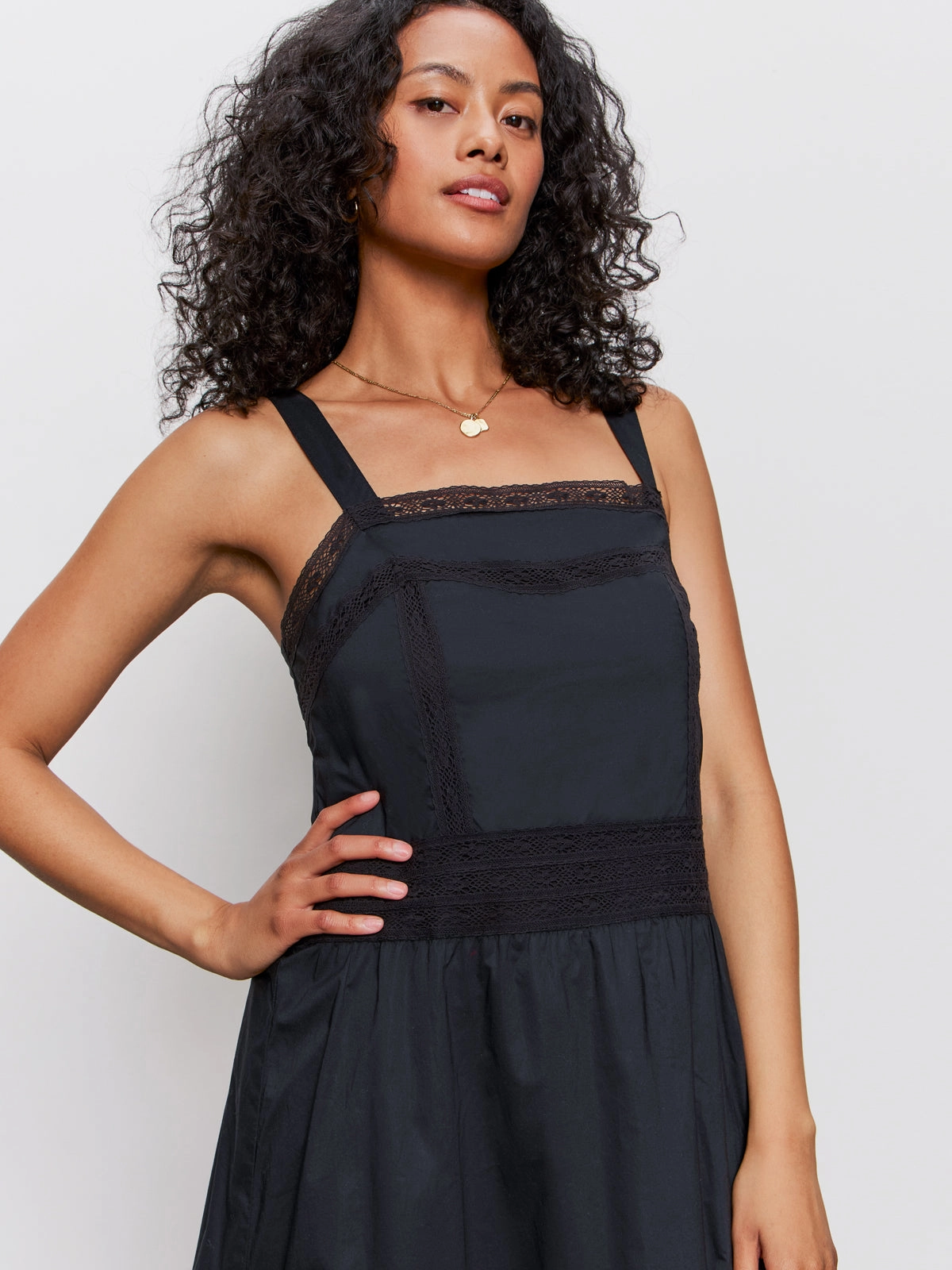 Built In Filter Layer Lucky You Dress Black