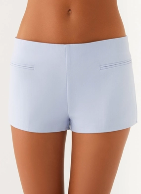 Tampa Micro Short - Heather Blue Quality Fabric Casual Vibe