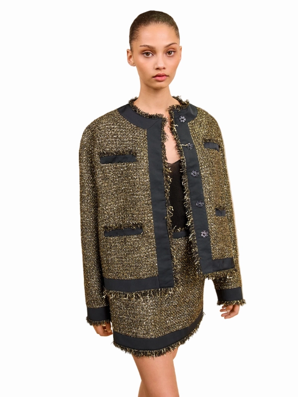 Daily Use Carmella Tweed Coat in Tapestry