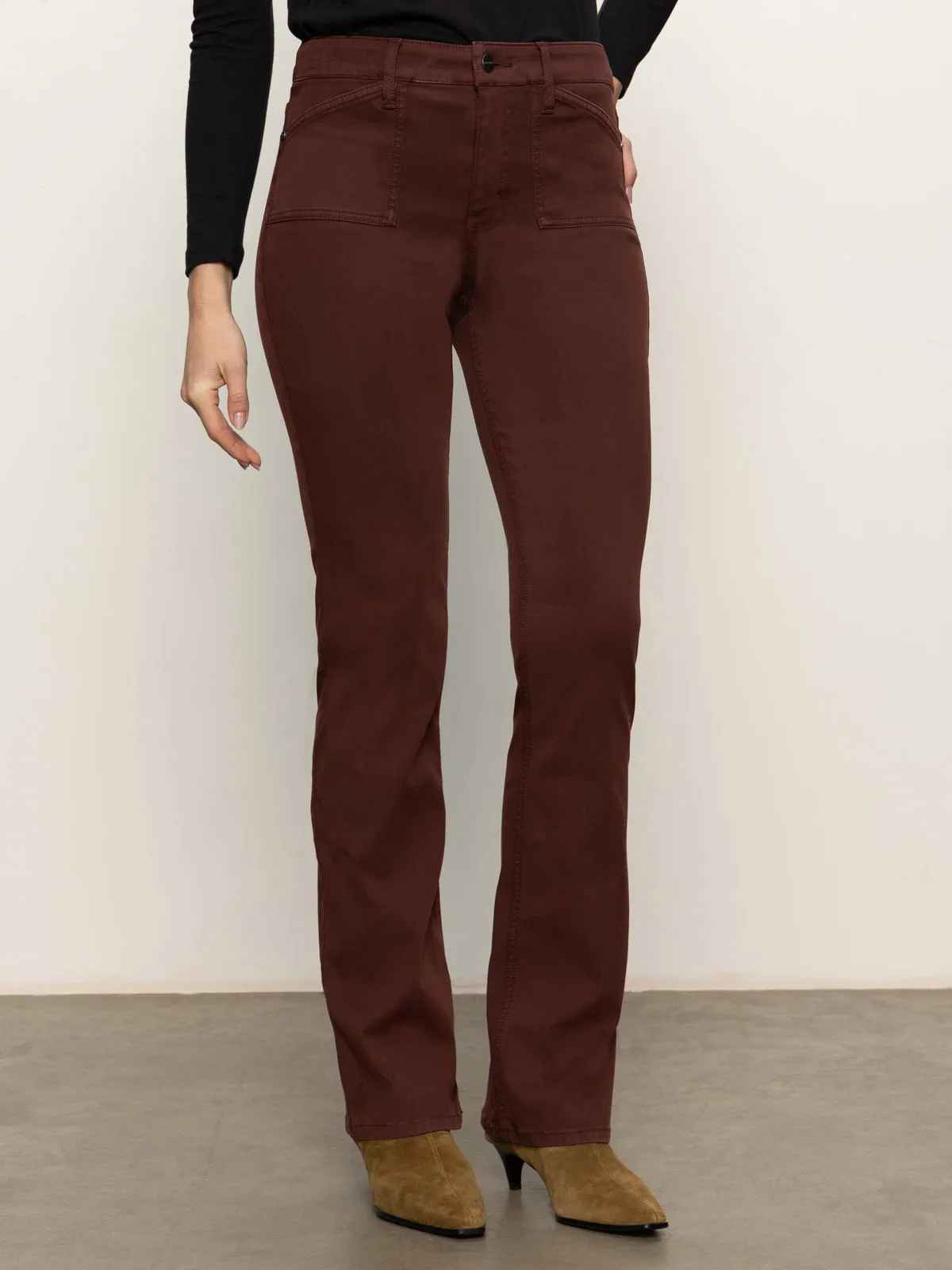 HighRiseWaist Sculpted Brook Bootcut Pant Chicory