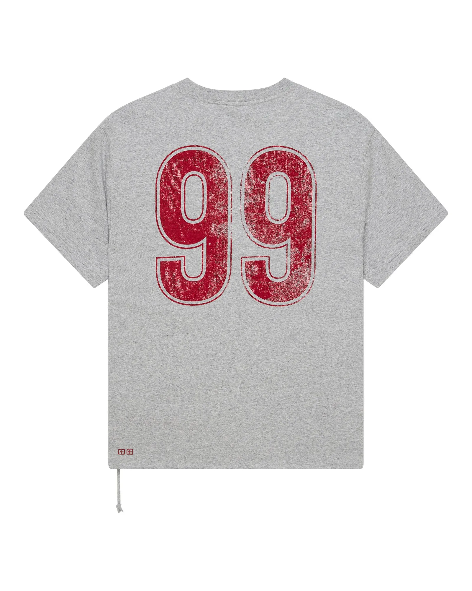 Zero Waste Production Label Seamless Design Non Restrictive STINGER BIGGIE SS TEE GREY MARLE