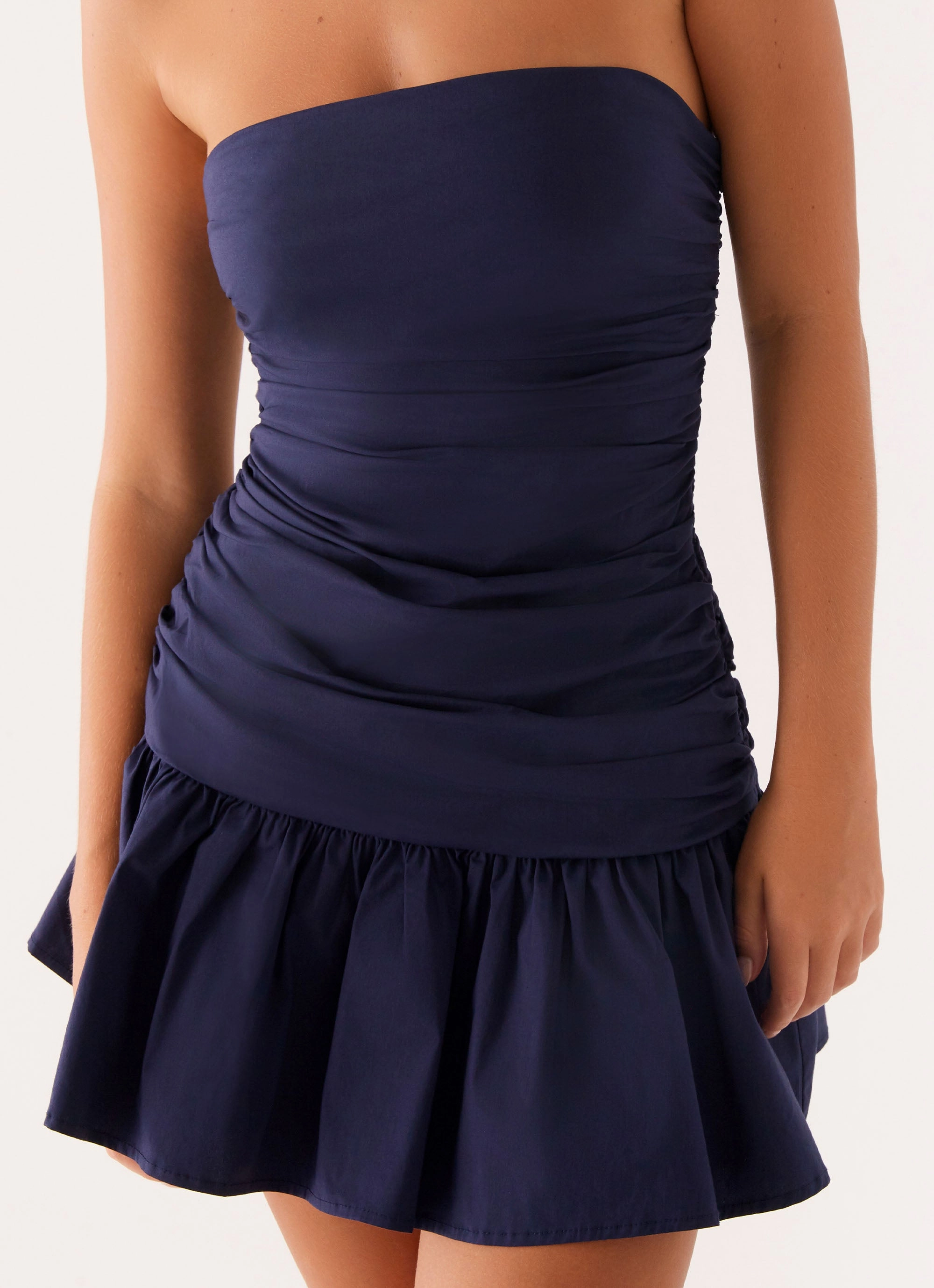 Urban Style Flow Look Carmel Mini Dress - Navy