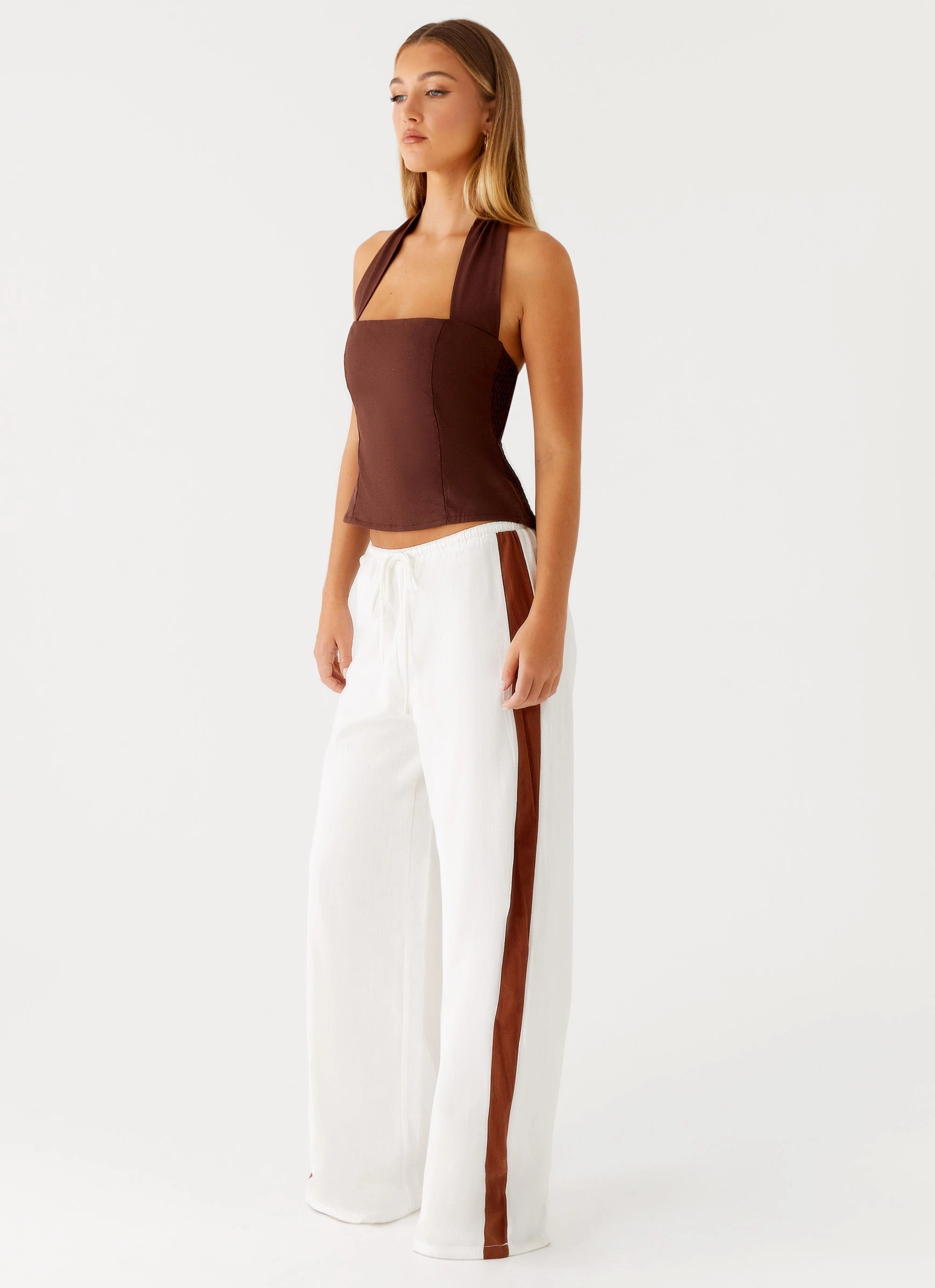 Dressy look Dalida Linen Pants - Ivory