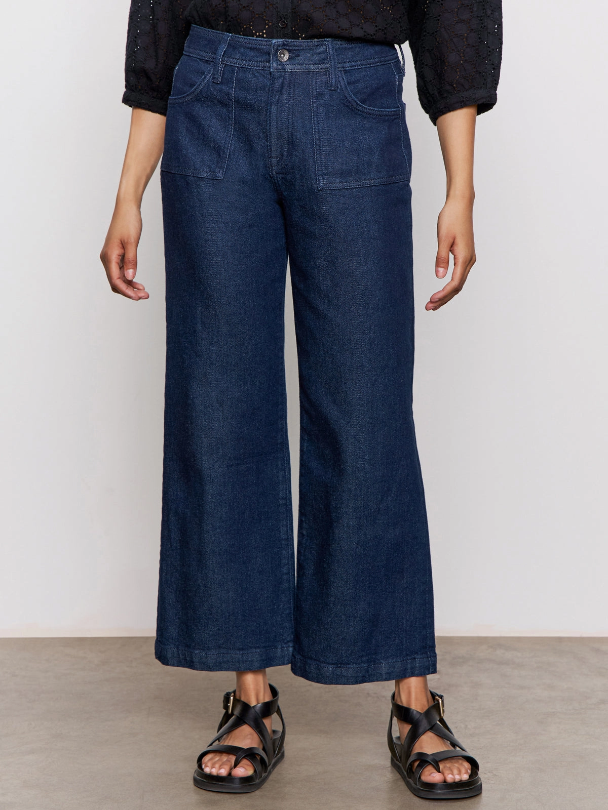 League Crop Jeans Plot Twist Comfortable Fabric