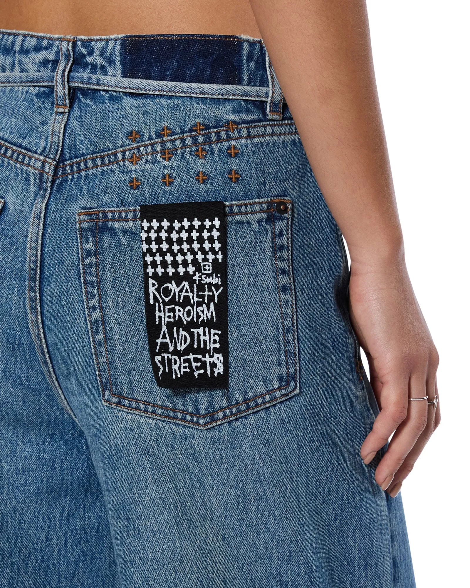 BAGGY JEAN RELIK Two Tone Weave Recycled Fiber Blend