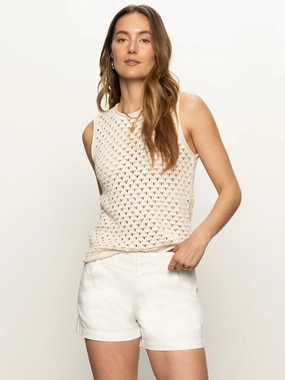 Crochet Shell Sweater Eco Natural Anti Pilling