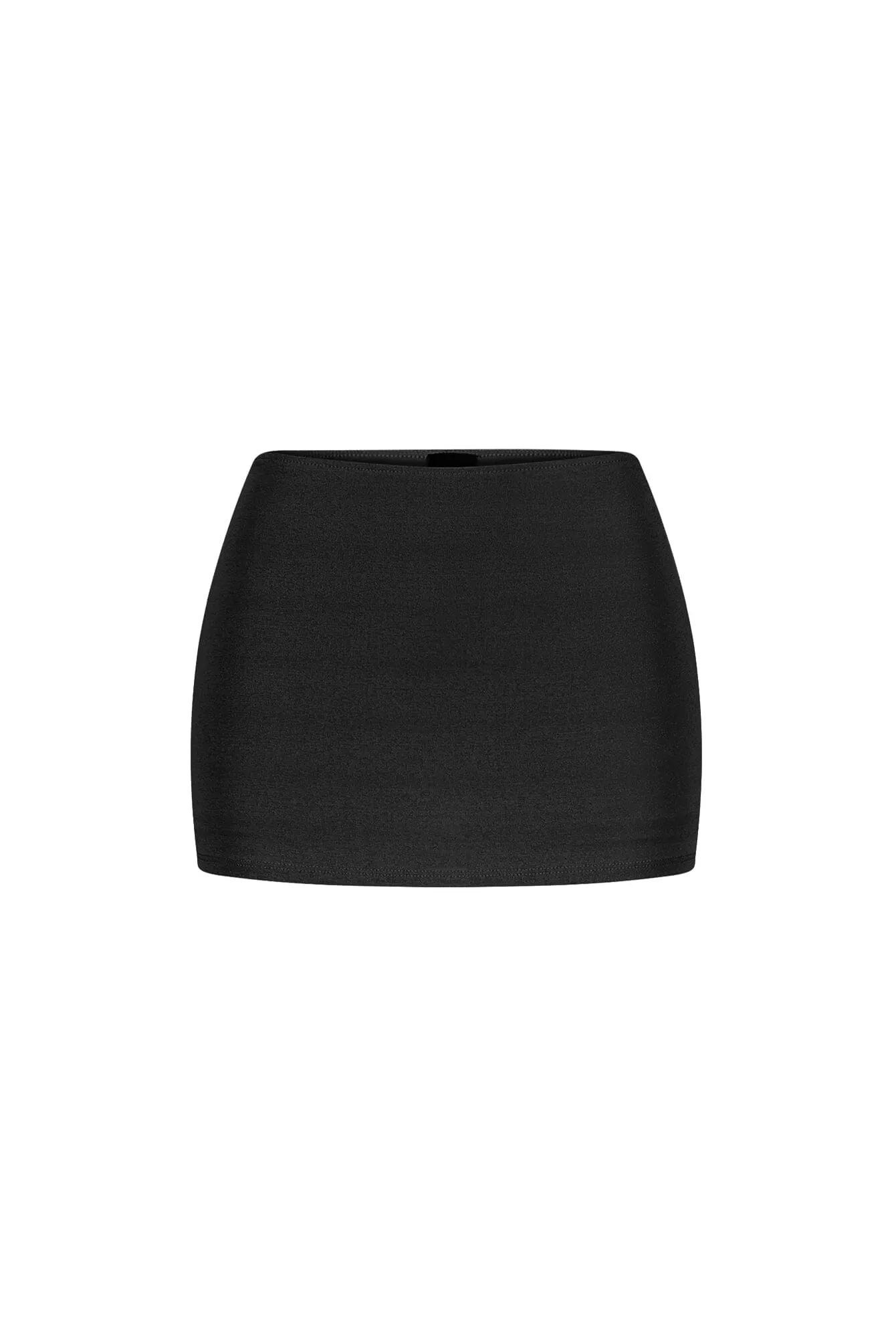 Eco friendly materials Temperature Regulating Blend Moonlit Double Layered Low Rise Mini Skirt