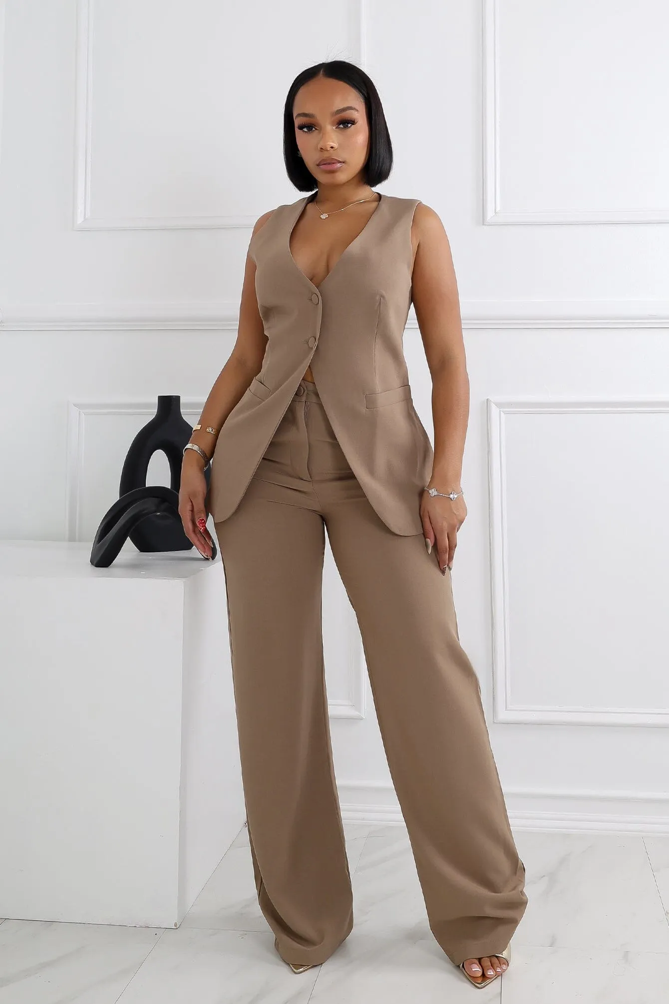 Amilia Woven Tailored Trousers Tear Resistant Perfect Fit Wear