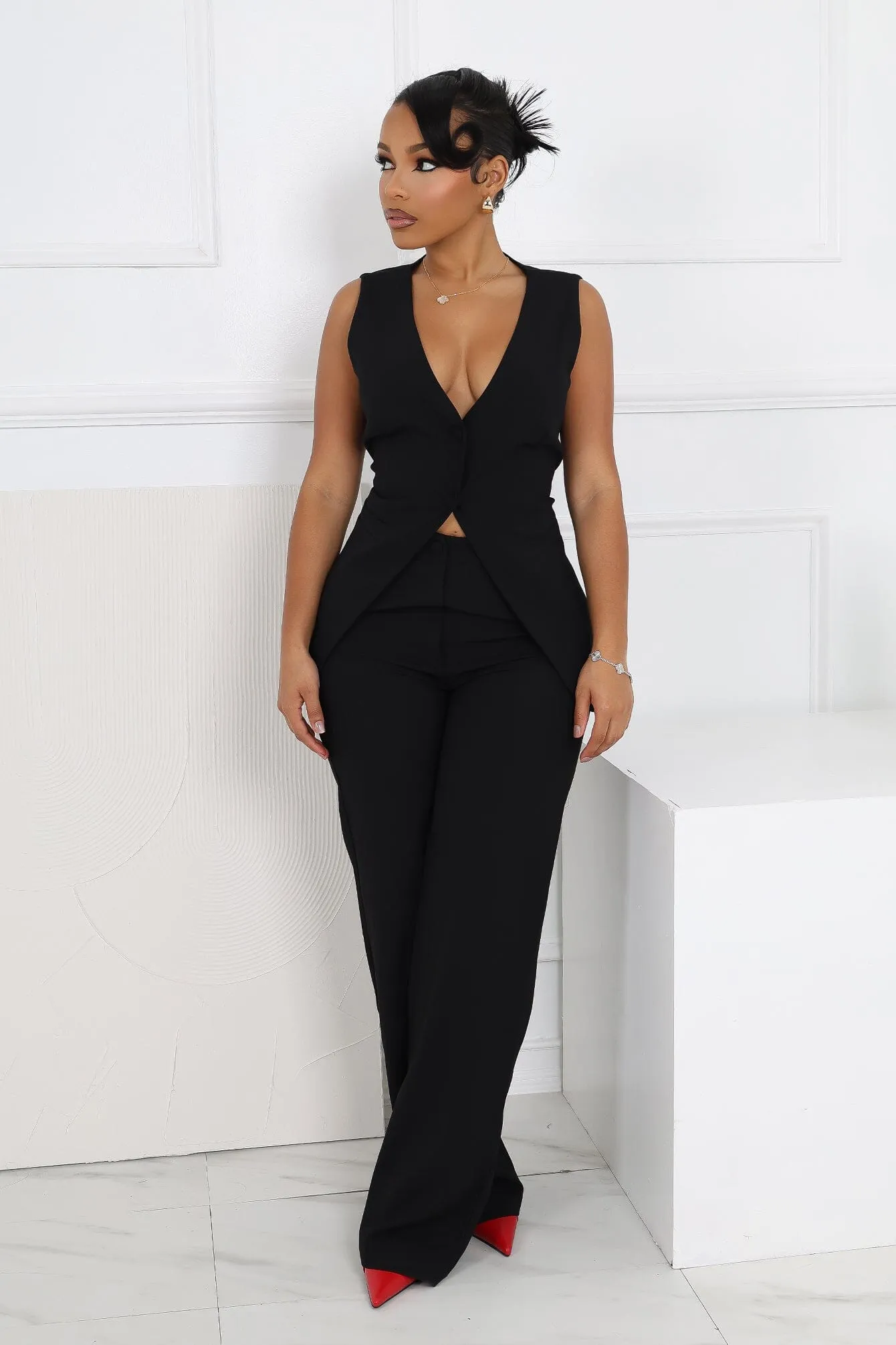 Amilia Woven Tailored Trousers Seamless Waistband All Occasion