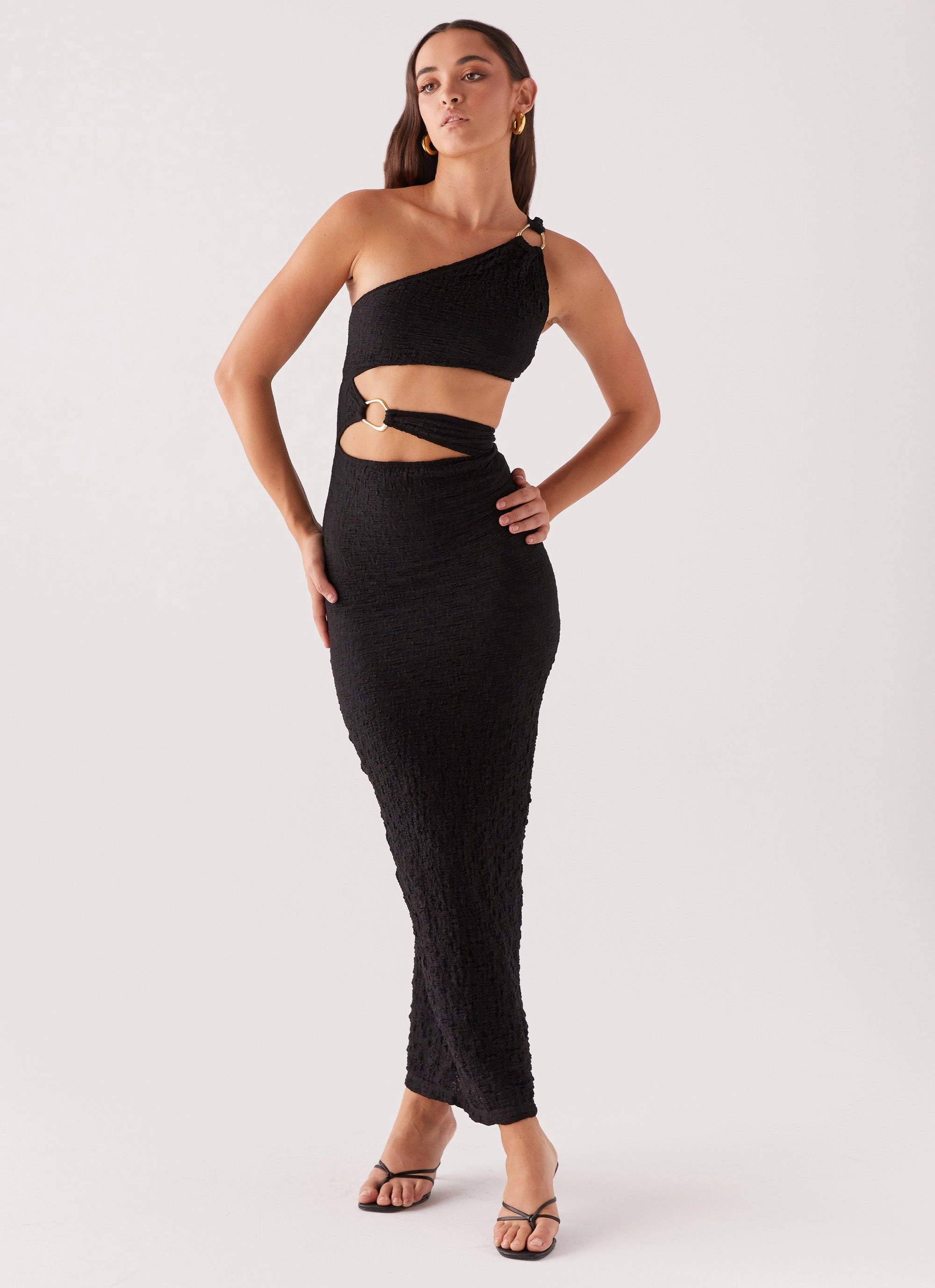 North Haven Maxi Dress - Black Crystal-Detail
