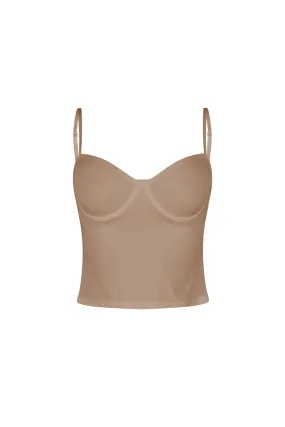 Nudeform Underbust Cami Top FadeResistant Treatment ribbed texture
