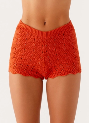 Training Comfort Oakley Low Rise Mini Shorts - Orange