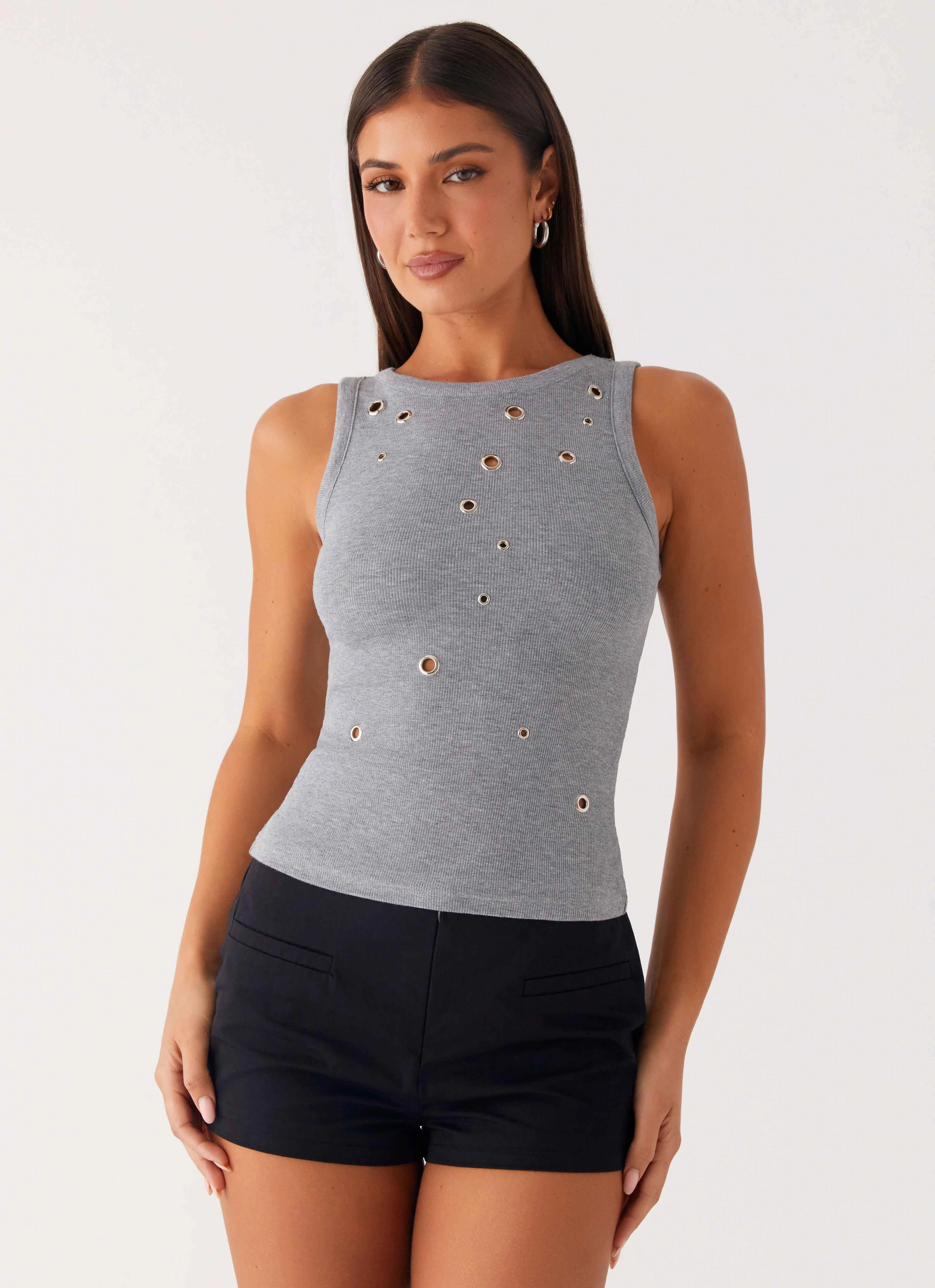 AntiSnag Fabric QuickDryTech Oblivion Tank Top - Grey