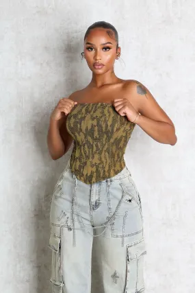 Fade Resistant Dye NonIrritating Stitching Serpentina Slinky Corset Top