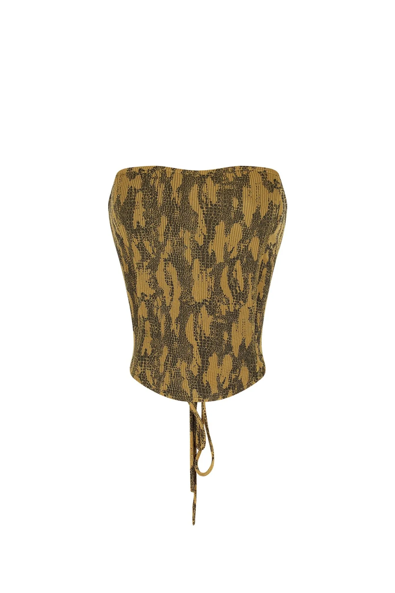 NoiseReducing Fabric Serpentina Slinky Corset Top ZipClosure Compact TravelFriendly Design