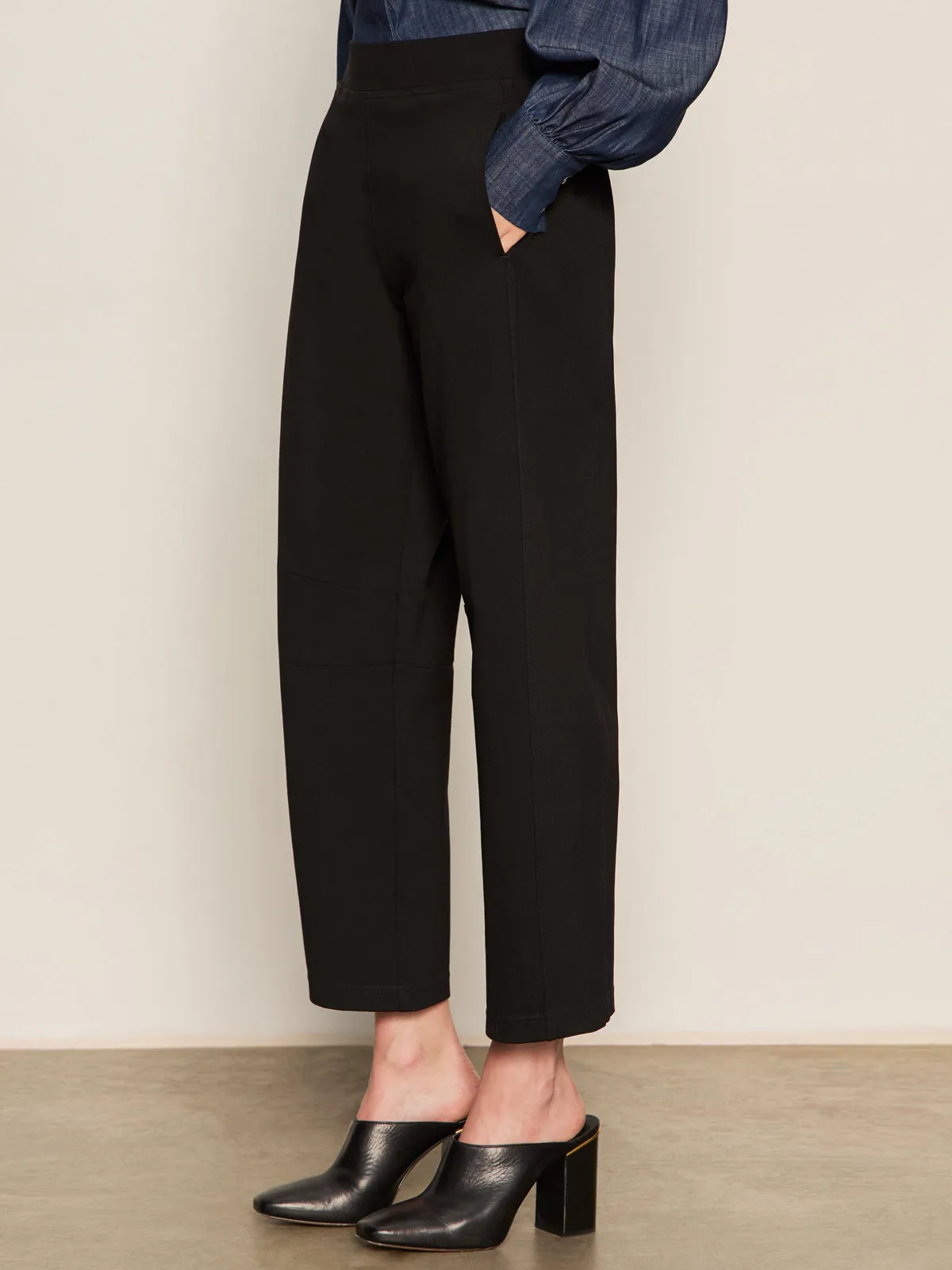 Ponte Barrel Trouser Black All Day Use