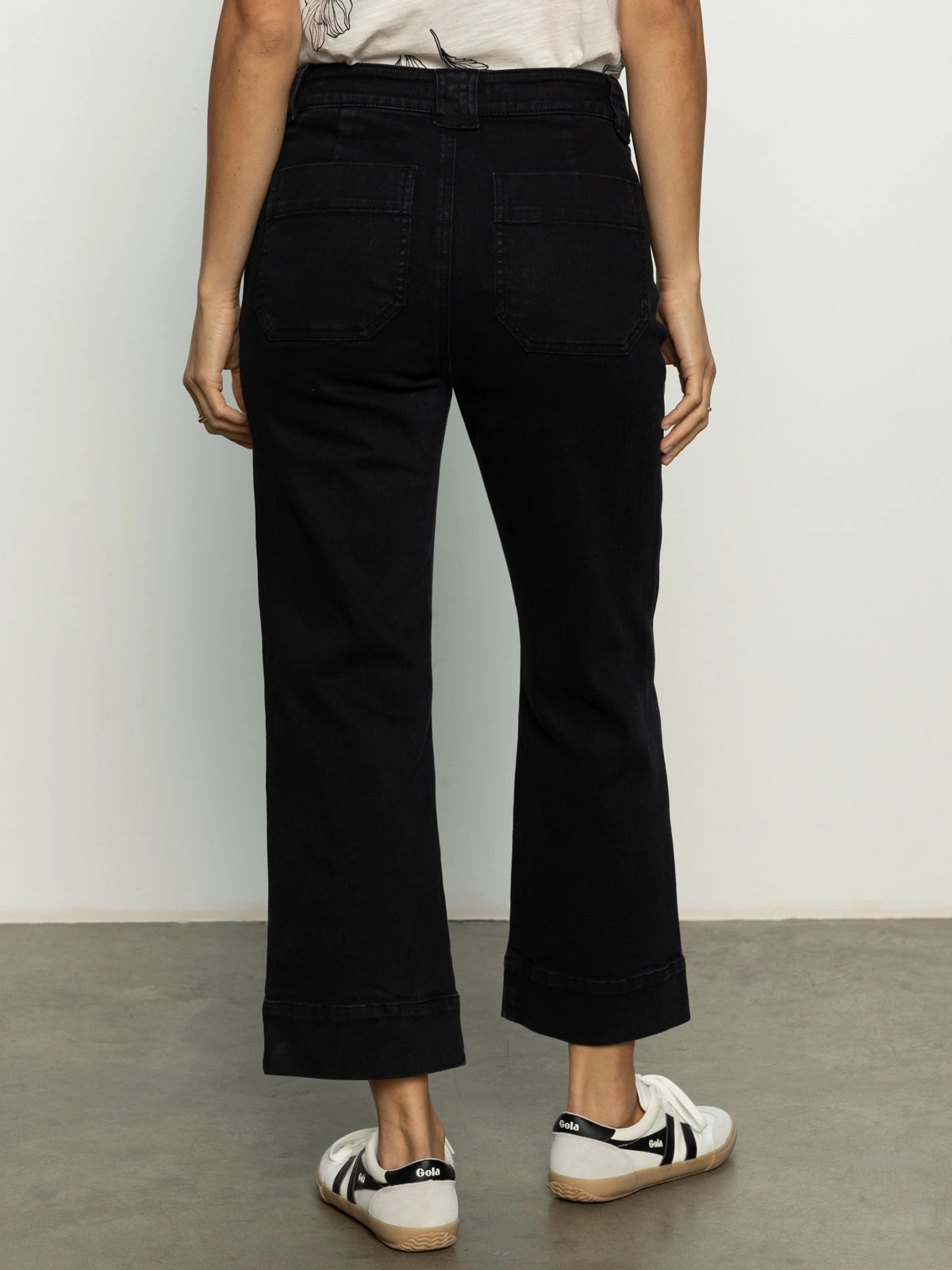 Voyage Standard High Rise Crop Pant Black ConvertibleStyle Minimalist Design