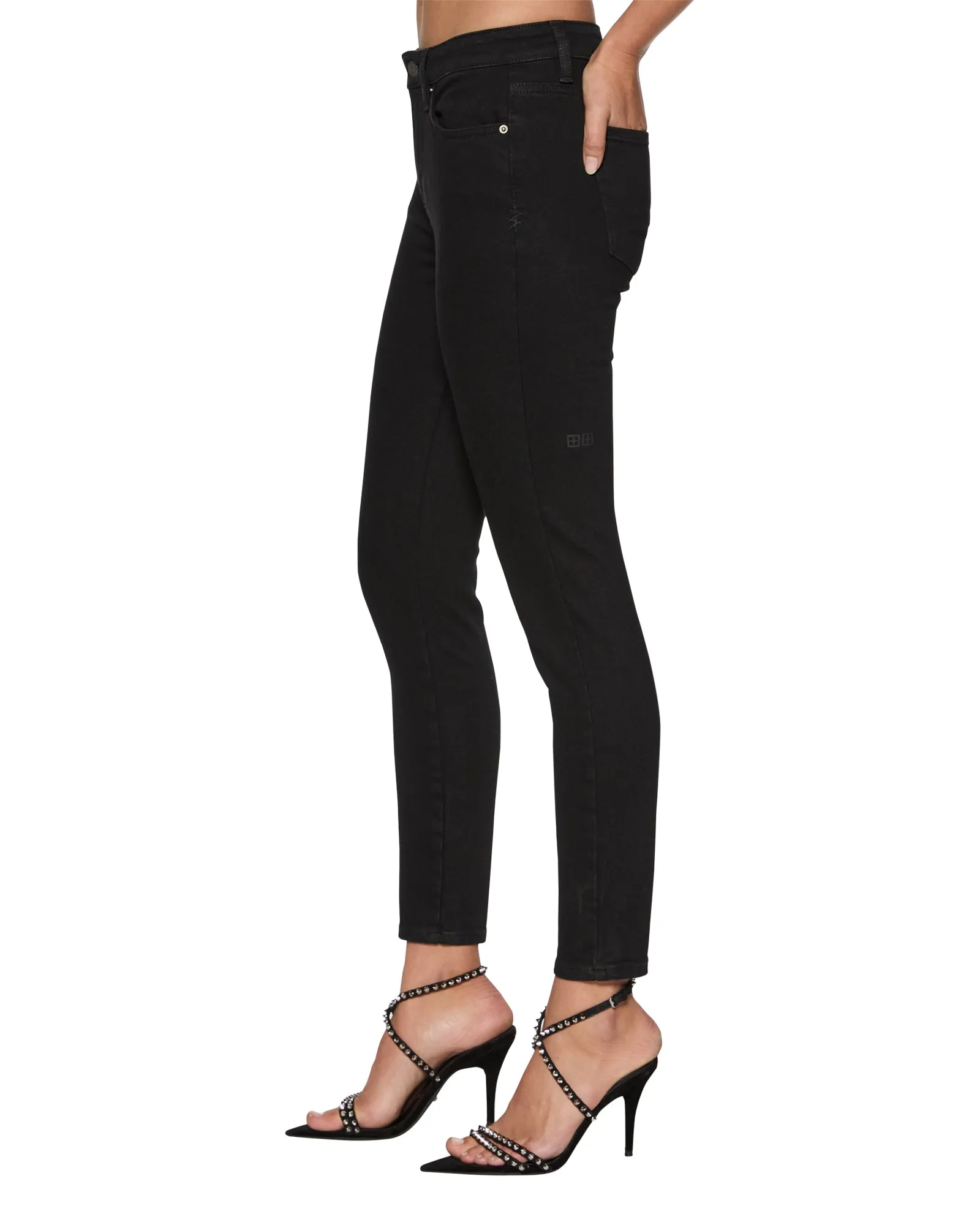 WaterResistant Casual dress SPRAY ON JET BLACK