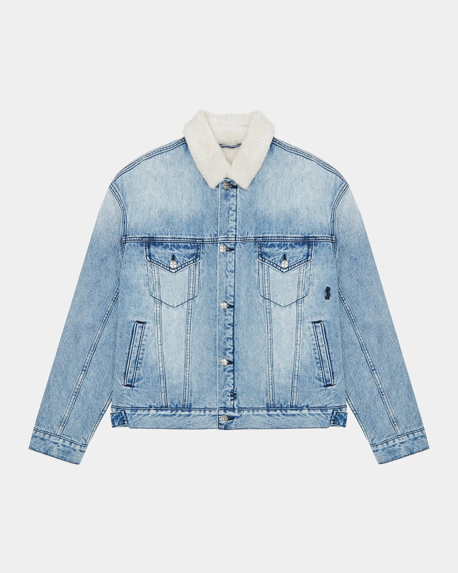 NonRestrictive Cut Comfortable clothing OH G JACKET SHERPA MID BLUE Abrasion Proof Surface